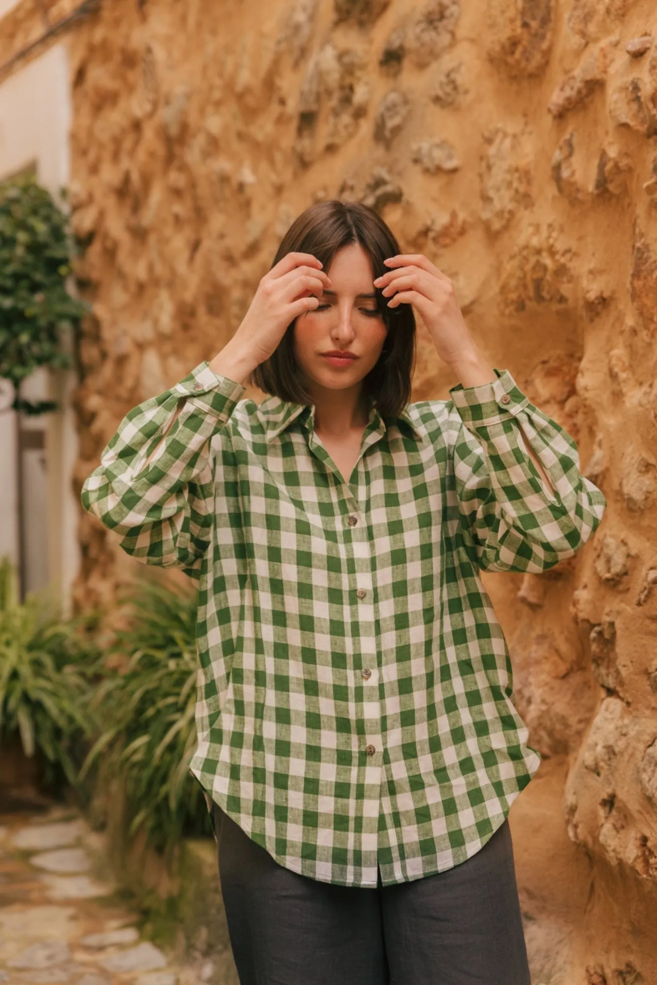 Odense casual linen shirt by AmourLinen