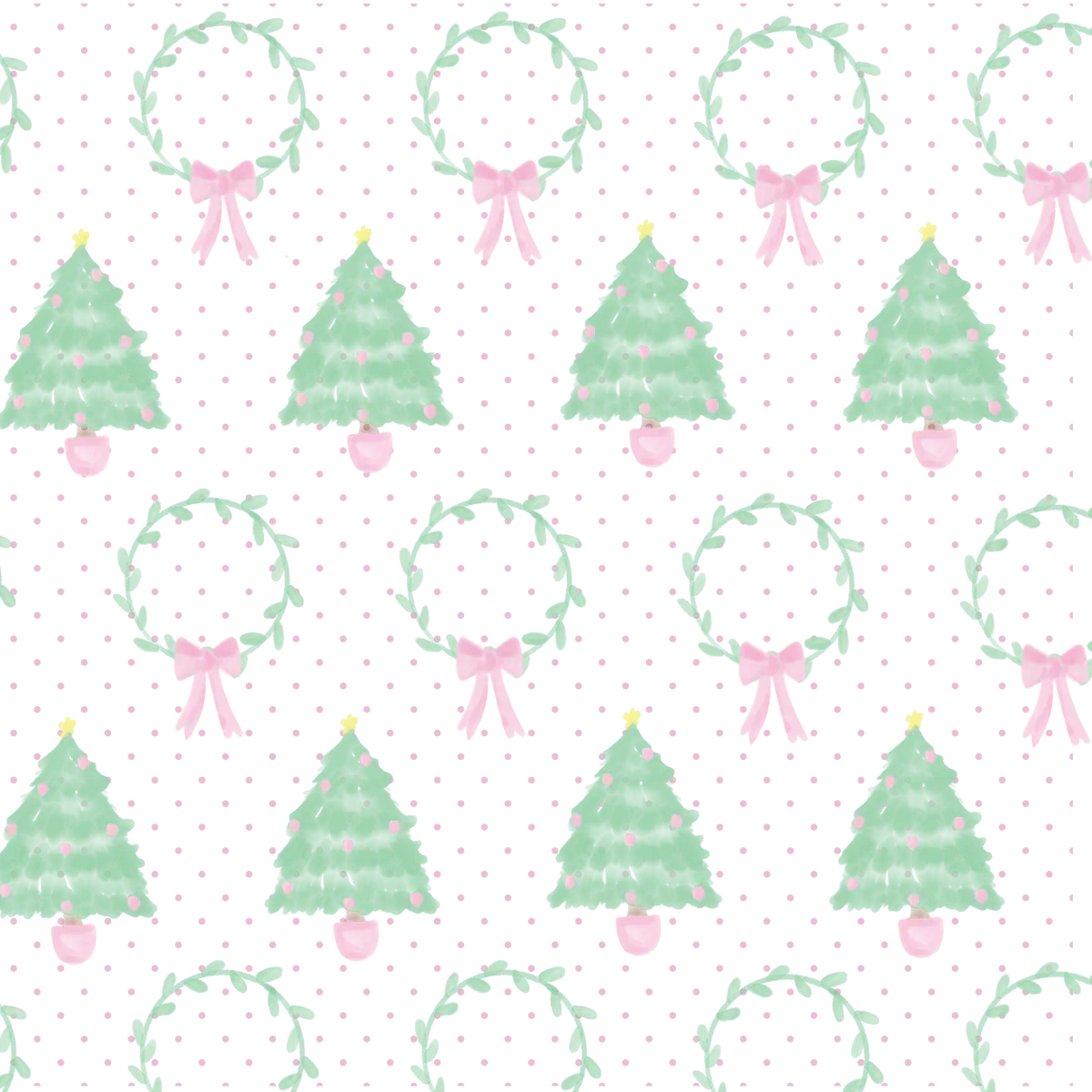 Oh Christmas Tree Pink Tiny Tot Turtleneck