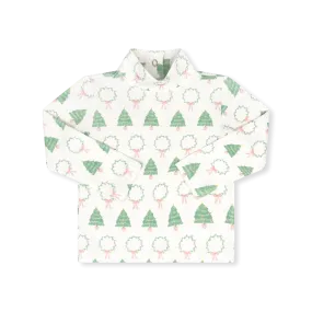 Oh Christmas Tree Pink Tiny Tot Turtleneck