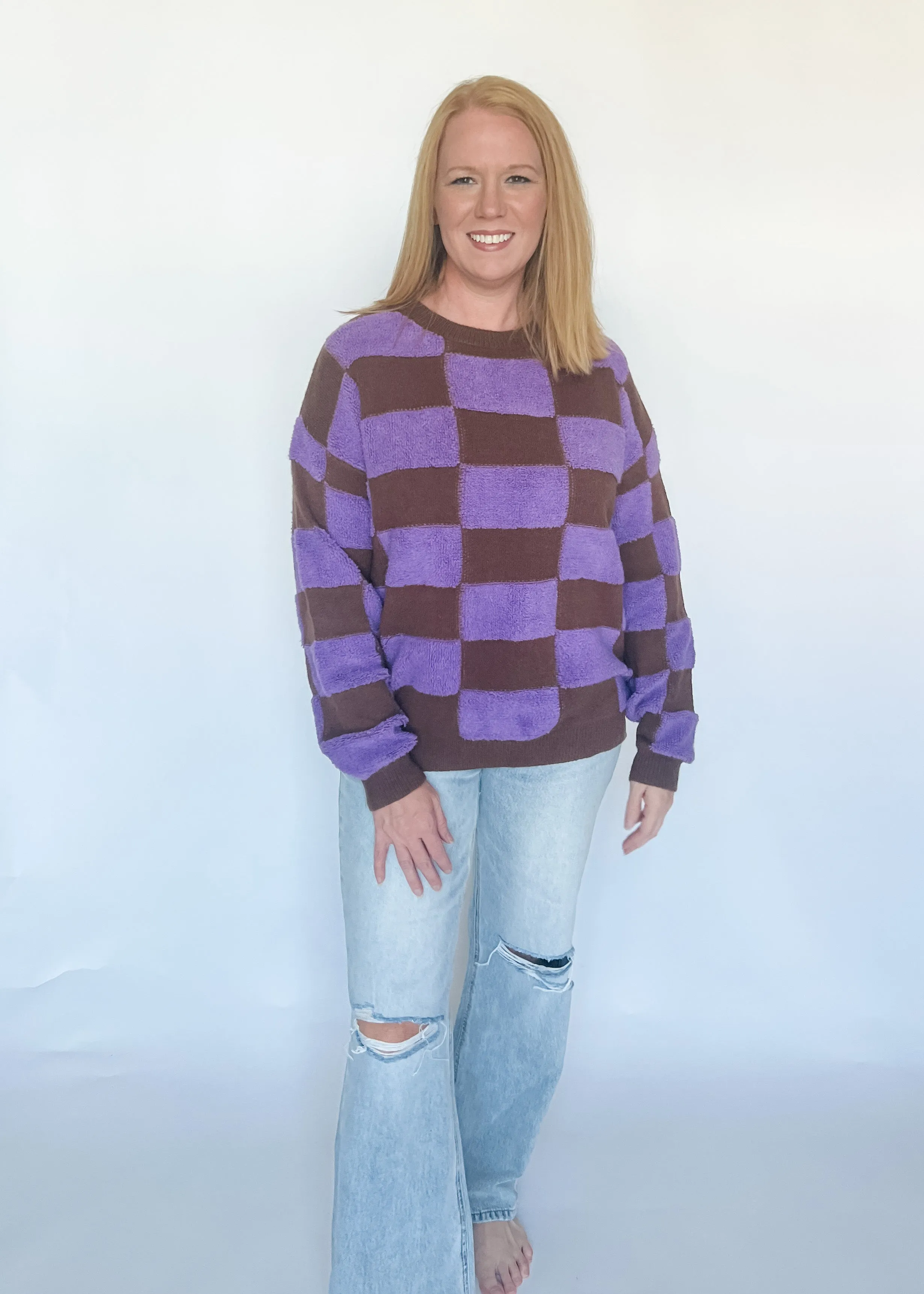 Old Faithful Checker Sweater