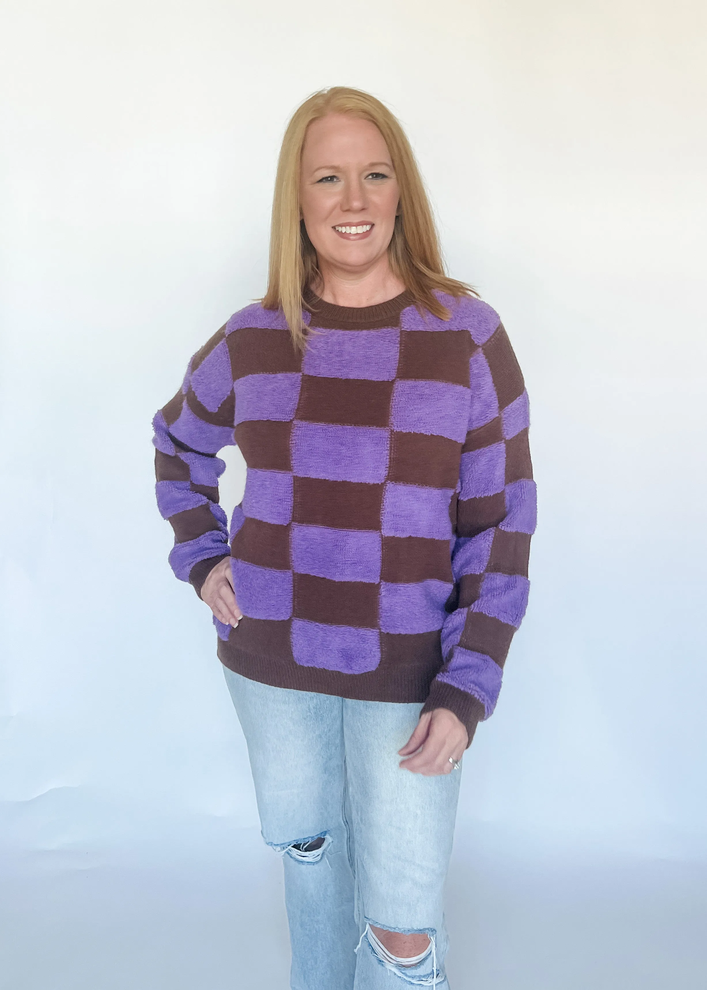 Old Faithful Checker Sweater