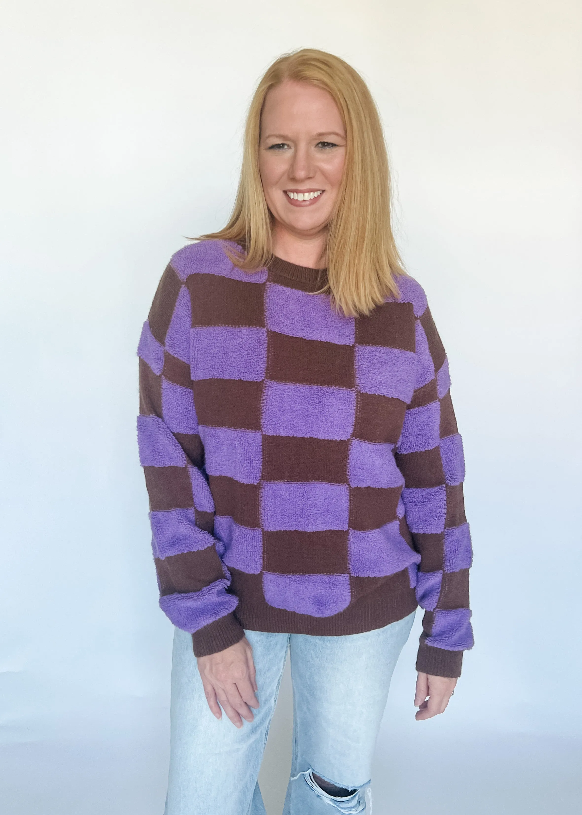 Old Faithful Checker Sweater