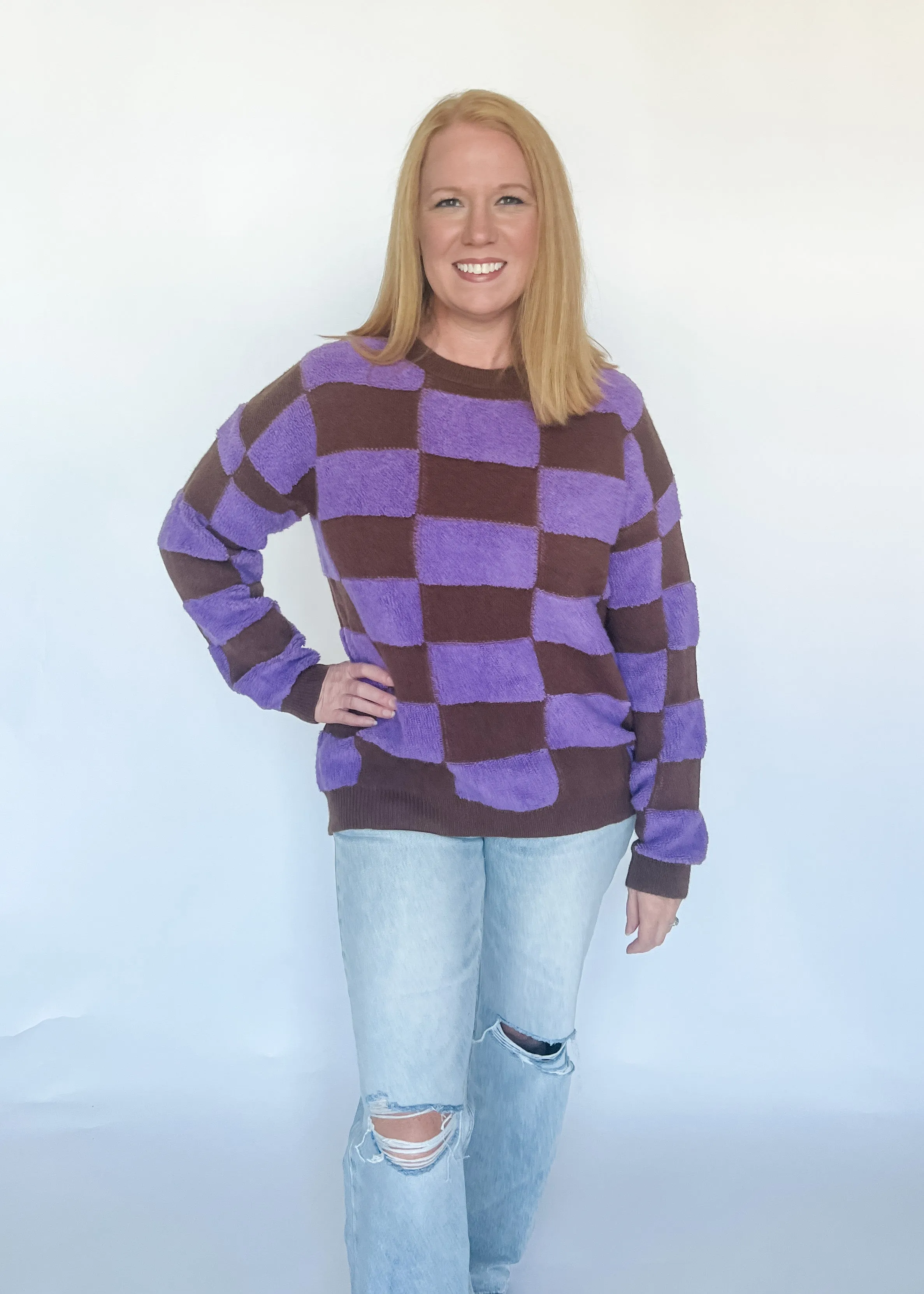 Old Faithful Checker Sweater