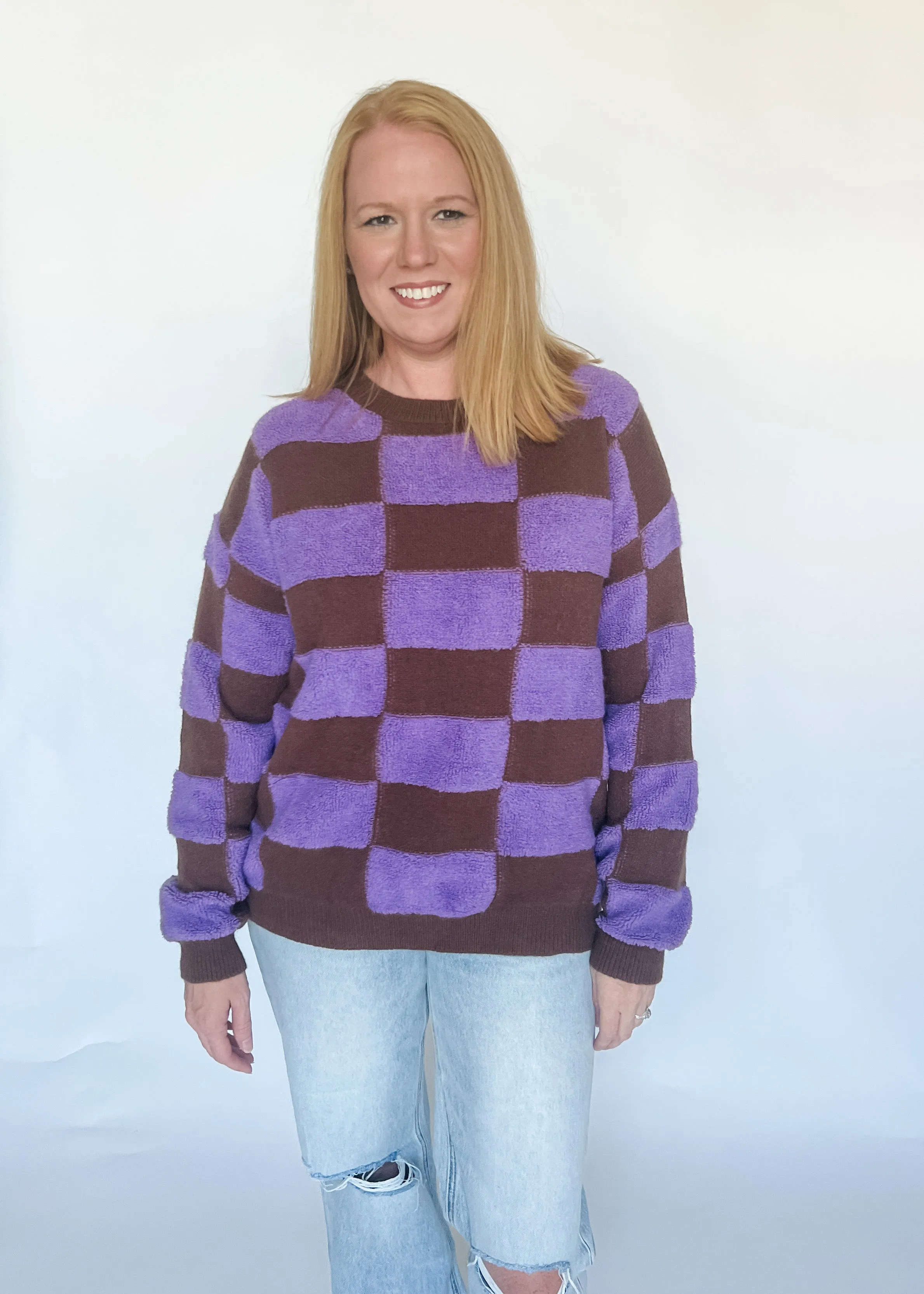 Old Faithful Checker Sweater