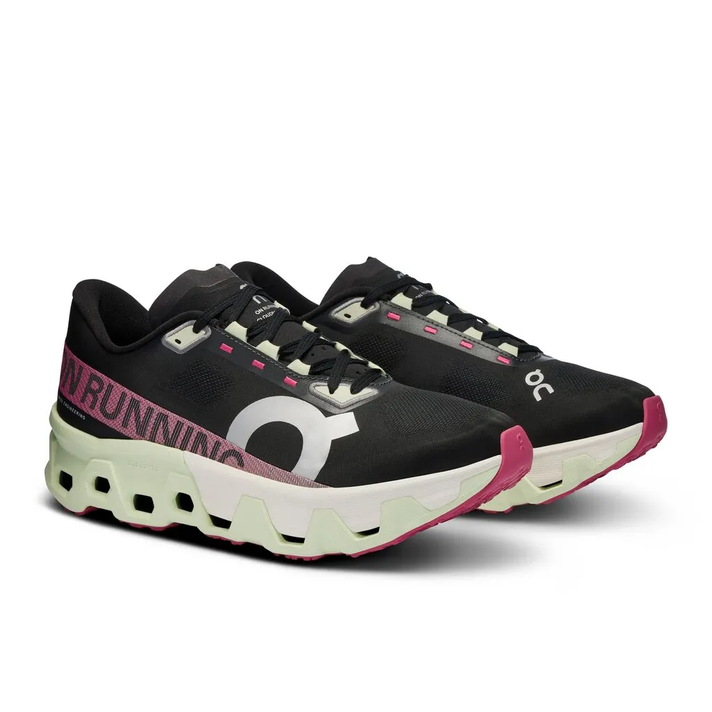 On Men's Cloudmonster Hyper Running Shoes Black / Lima