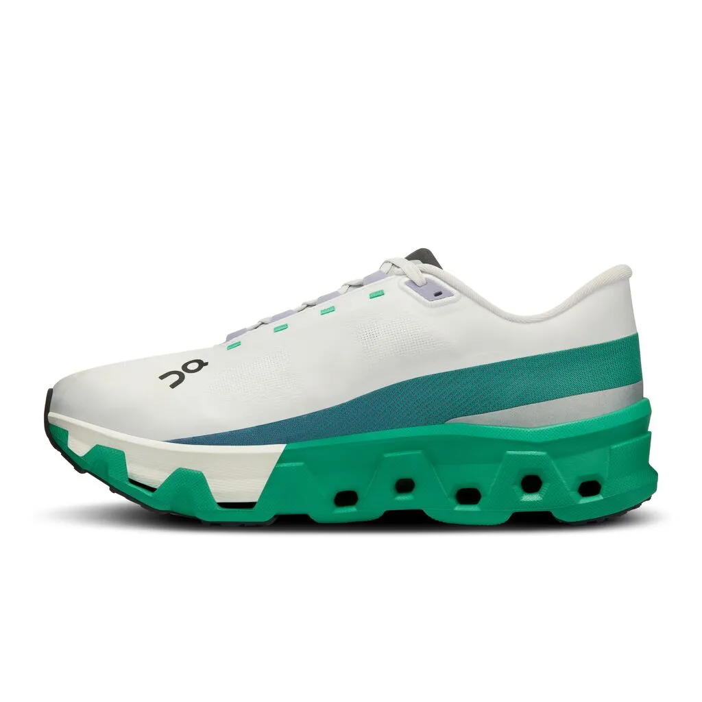 On Men's Cloudmonster Hyper Running Shoes Undyed / Mint