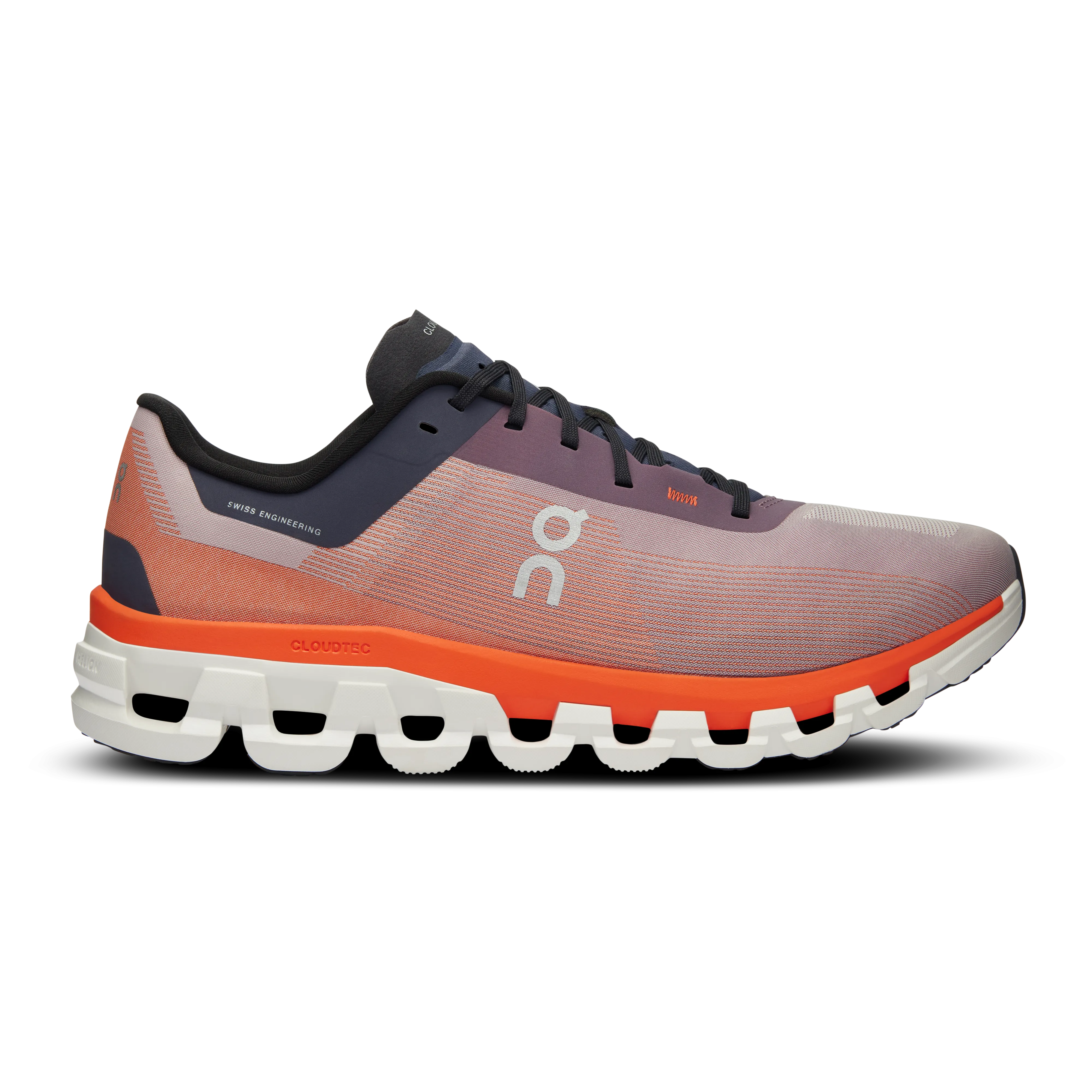 On Running Men's Cloudflow 4 Shoes - Quartz / Flame