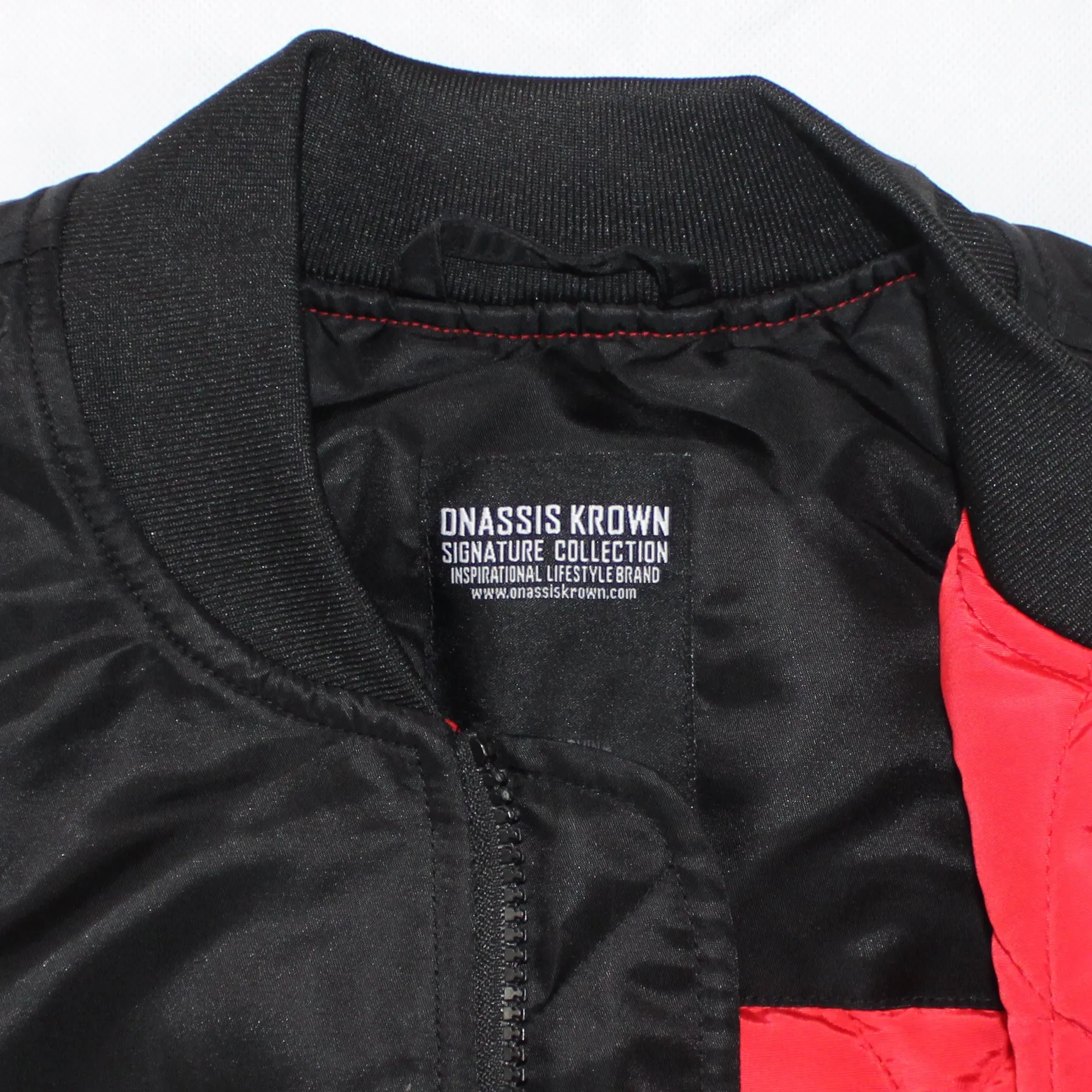 Onassis Krown "Poem If" Bomber Flight Jacket