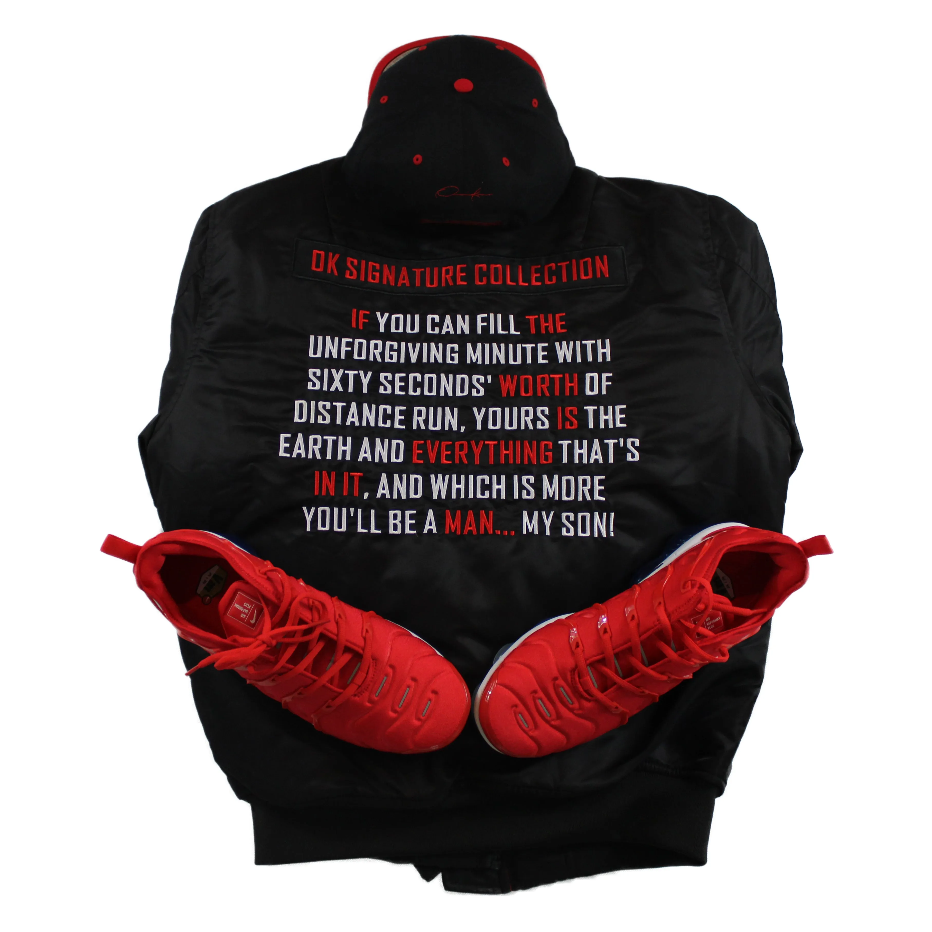 Onassis Krown "Poem If" Bomber Flight Jacket