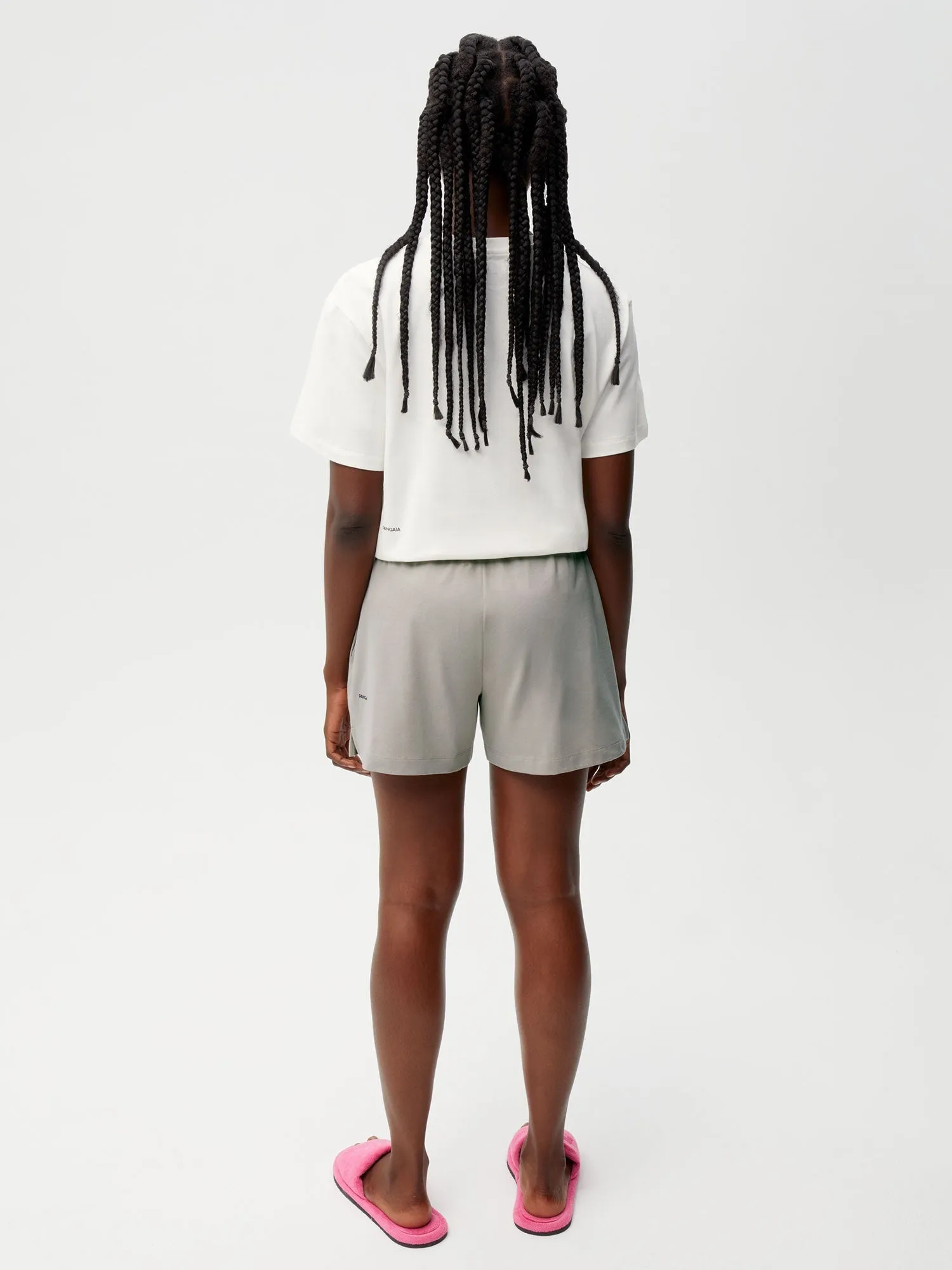 Organic Cotton Pajama Shorts with C-FIBER™—stone