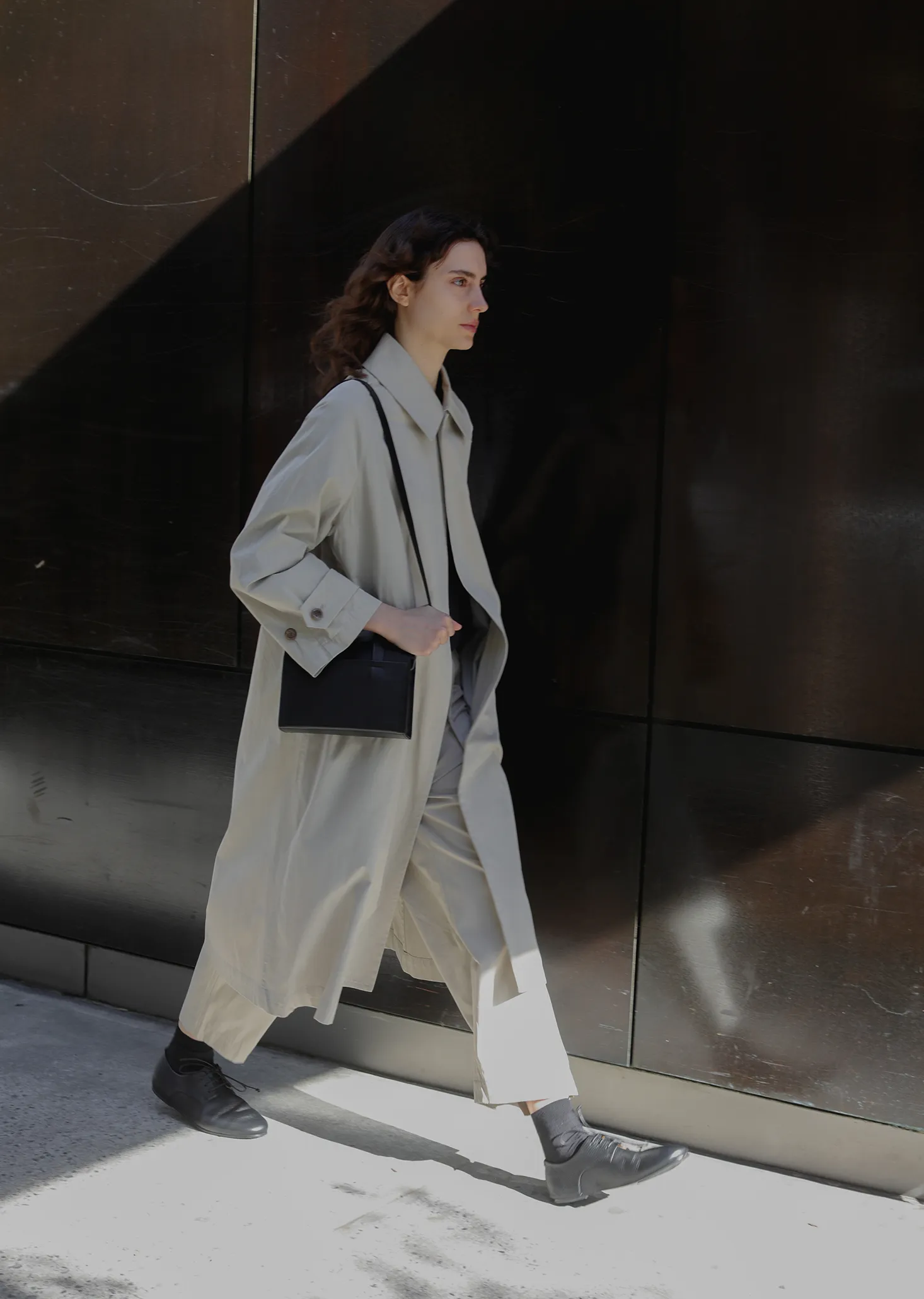 Oversized Wind Slip Soutien Coat