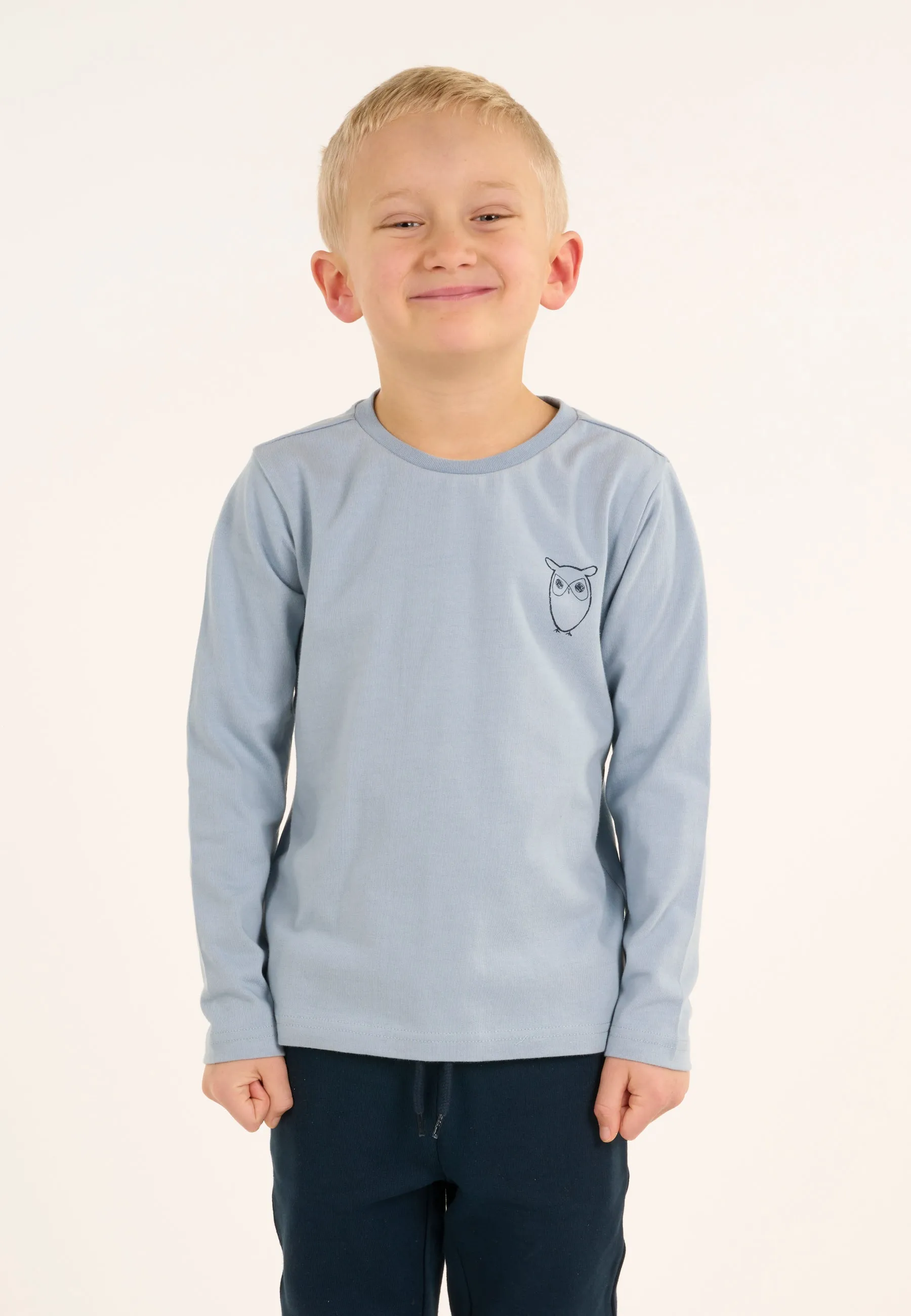 Owl long sleeve t-shirt - Asley Blue