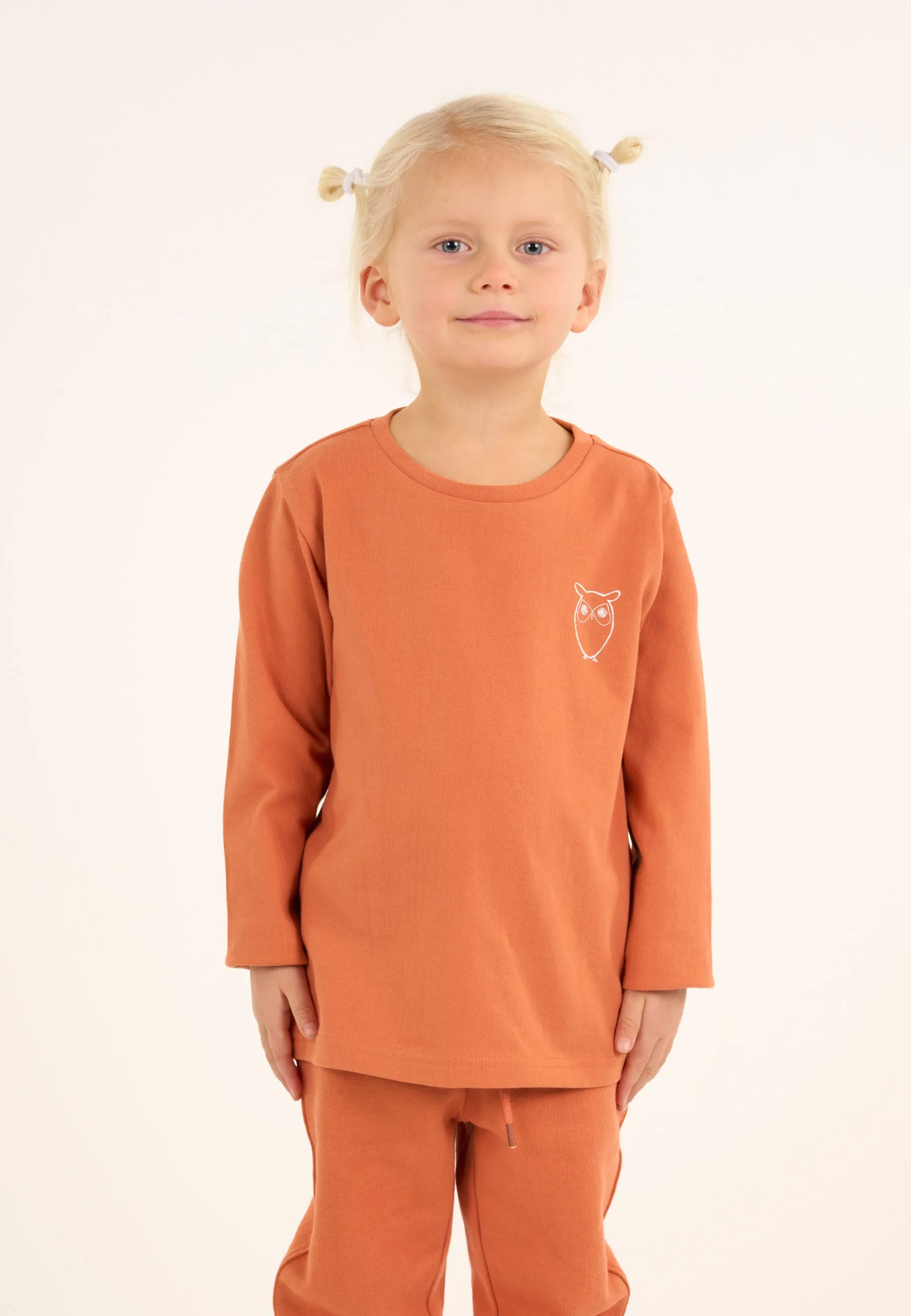 Owl long sleeve t-shirt - Autumn Leaf