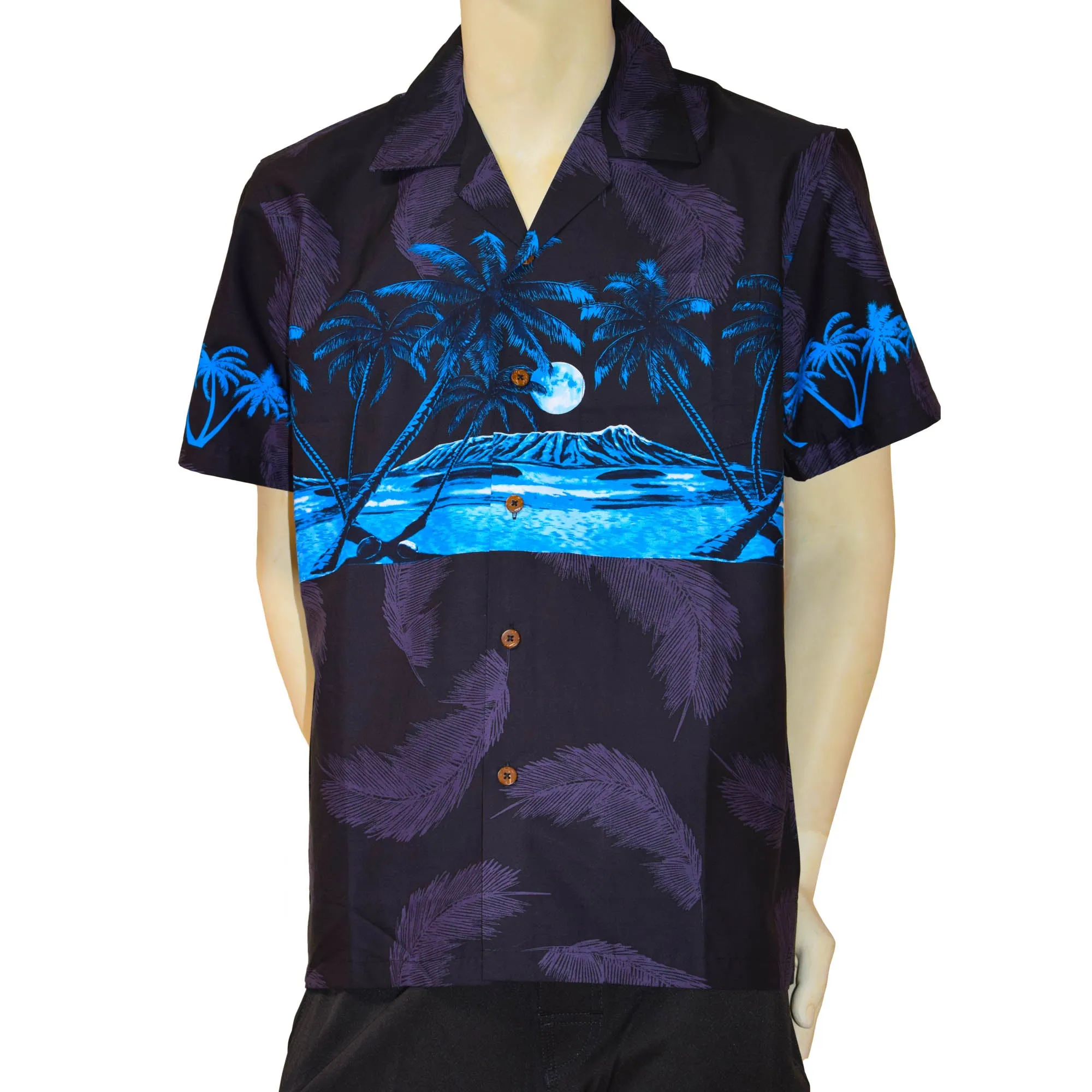 Palm Tree Band Men's Aloha Shirt