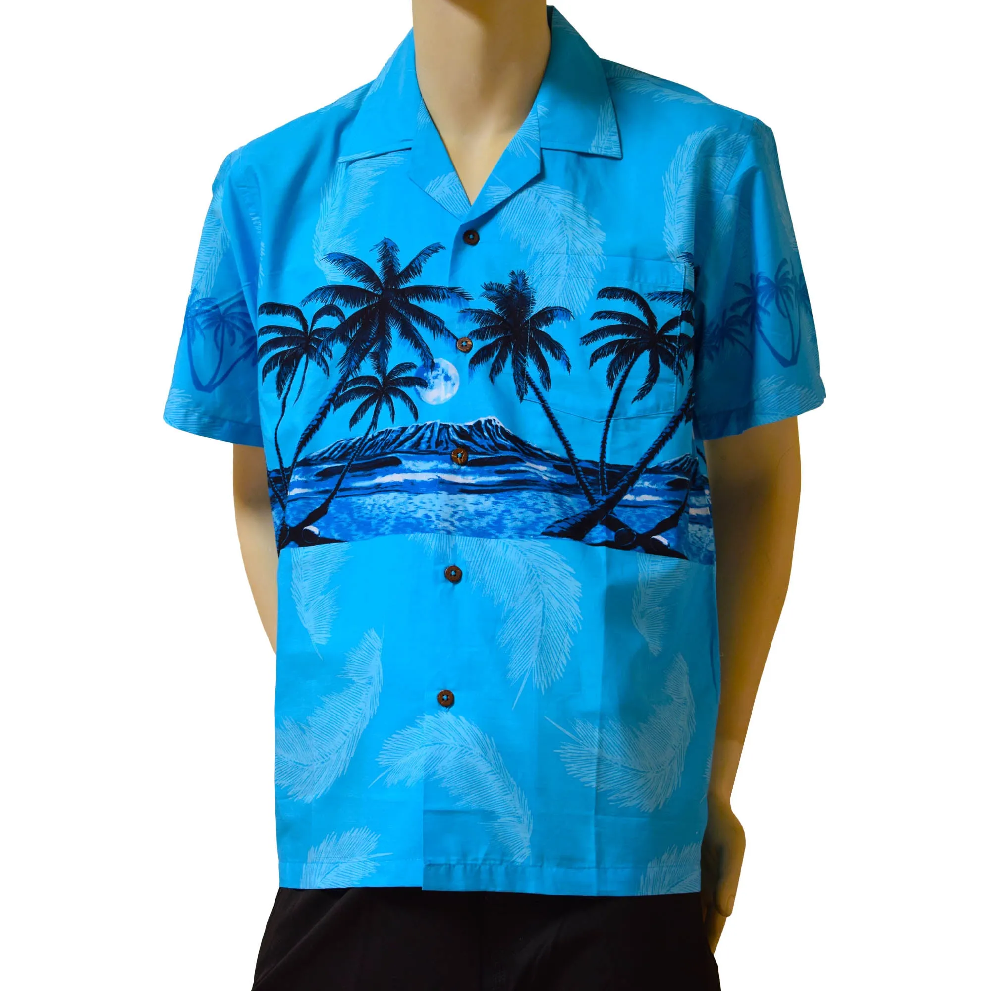 Palm Tree Band Men's Aloha Shirt