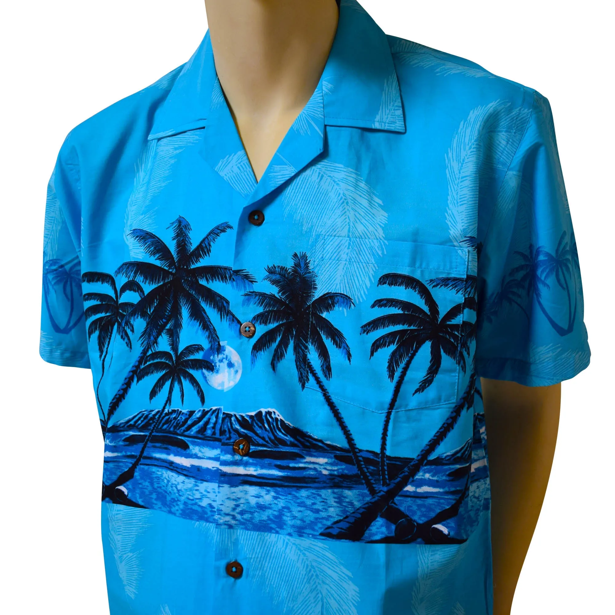 Palm Tree Band Men's Aloha Shirt