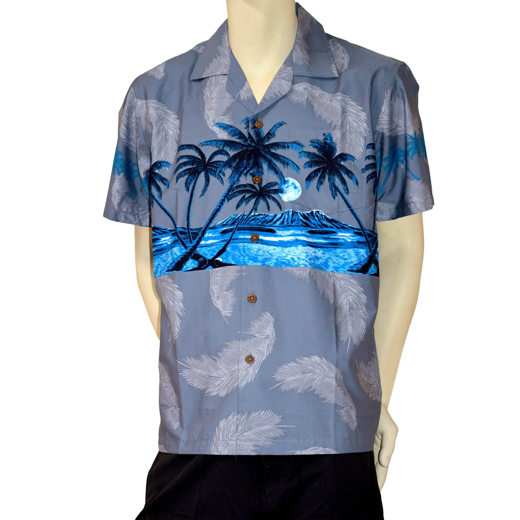 Palm Tree Band Men's Aloha Shirt