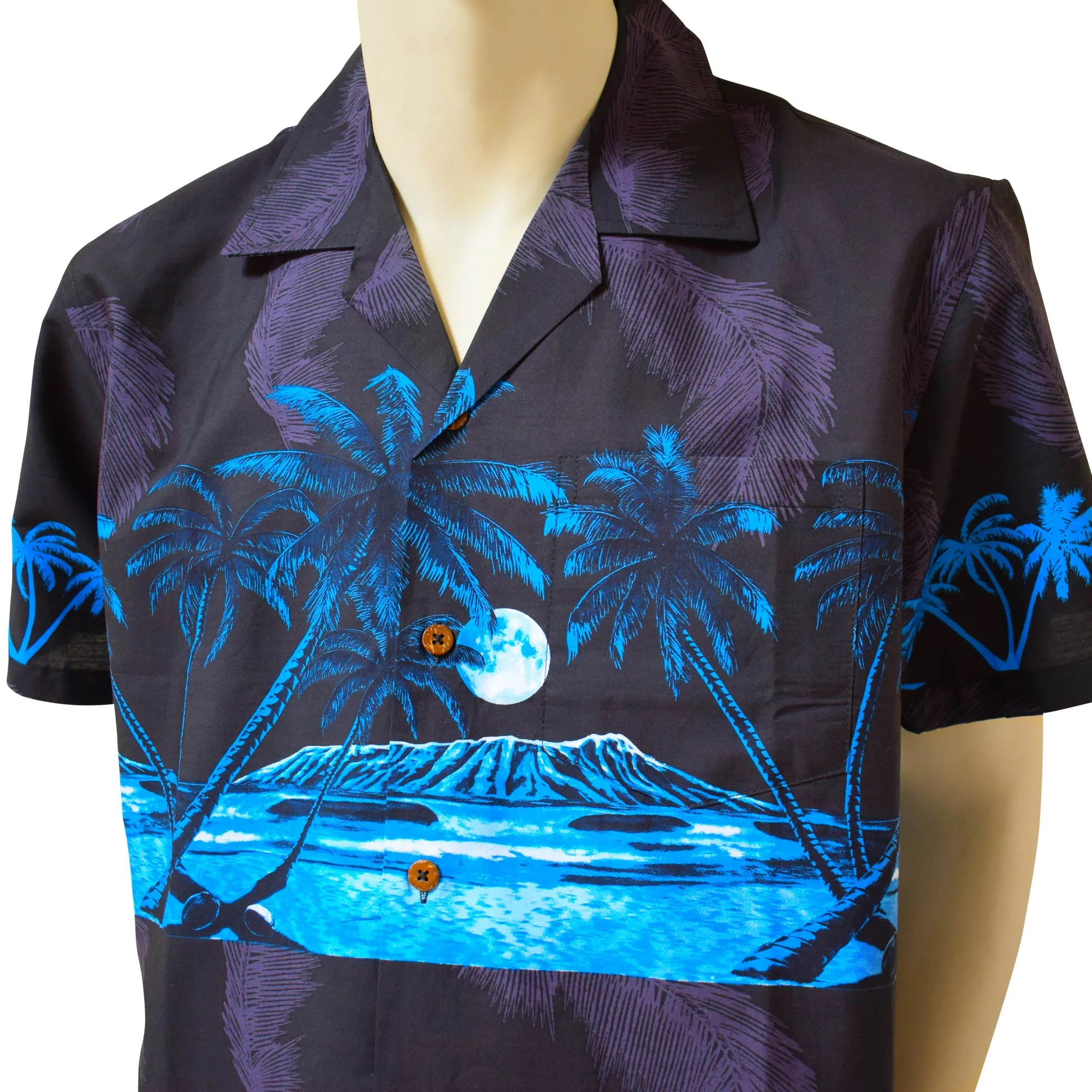 Palm Tree Band Men's Aloha Shirt