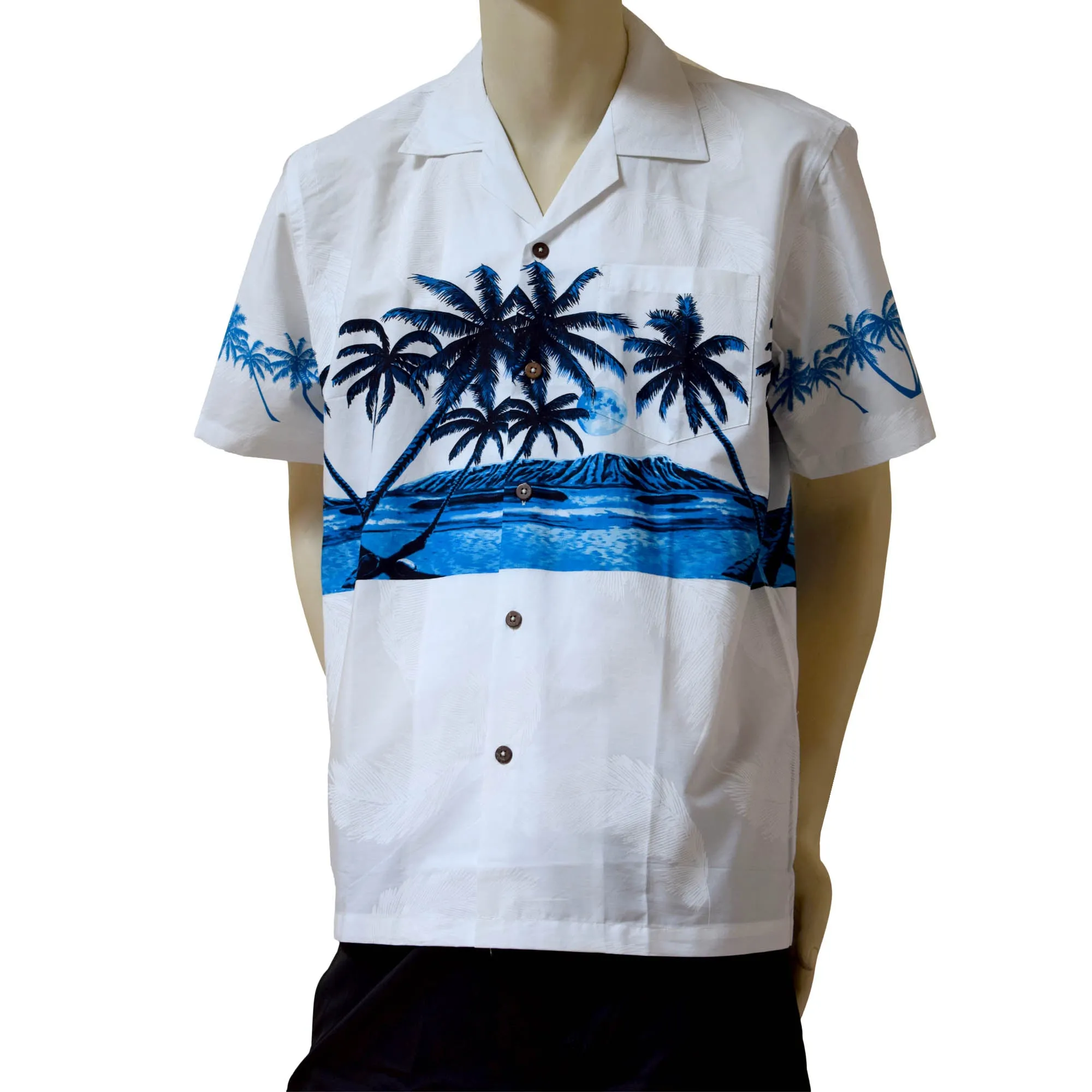 Palm Tree Band Men's Aloha Shirt