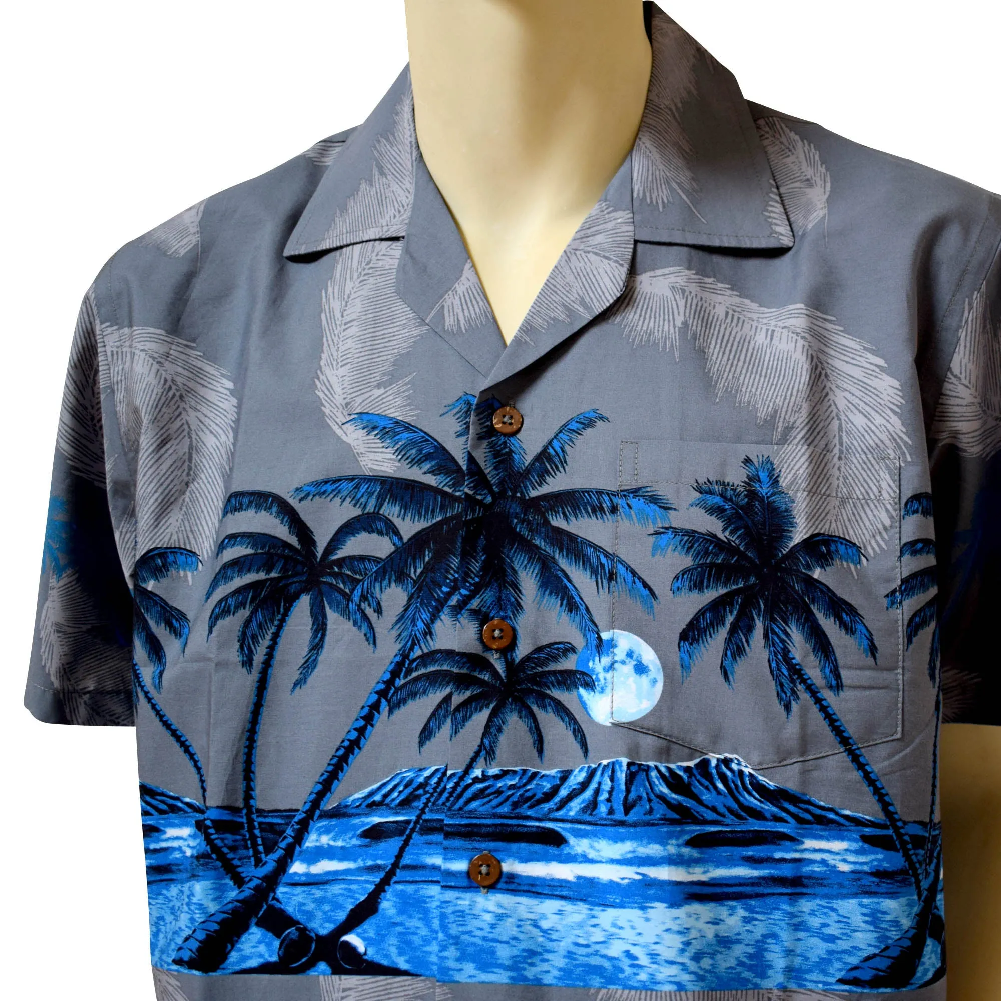 Palm Tree Band Men's Aloha Shirt