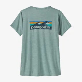 Patagonia Capilene Cool Daily Graphic Shirt - Waters | Boardshort Logo: Thermal Blue X-Dye | Womens