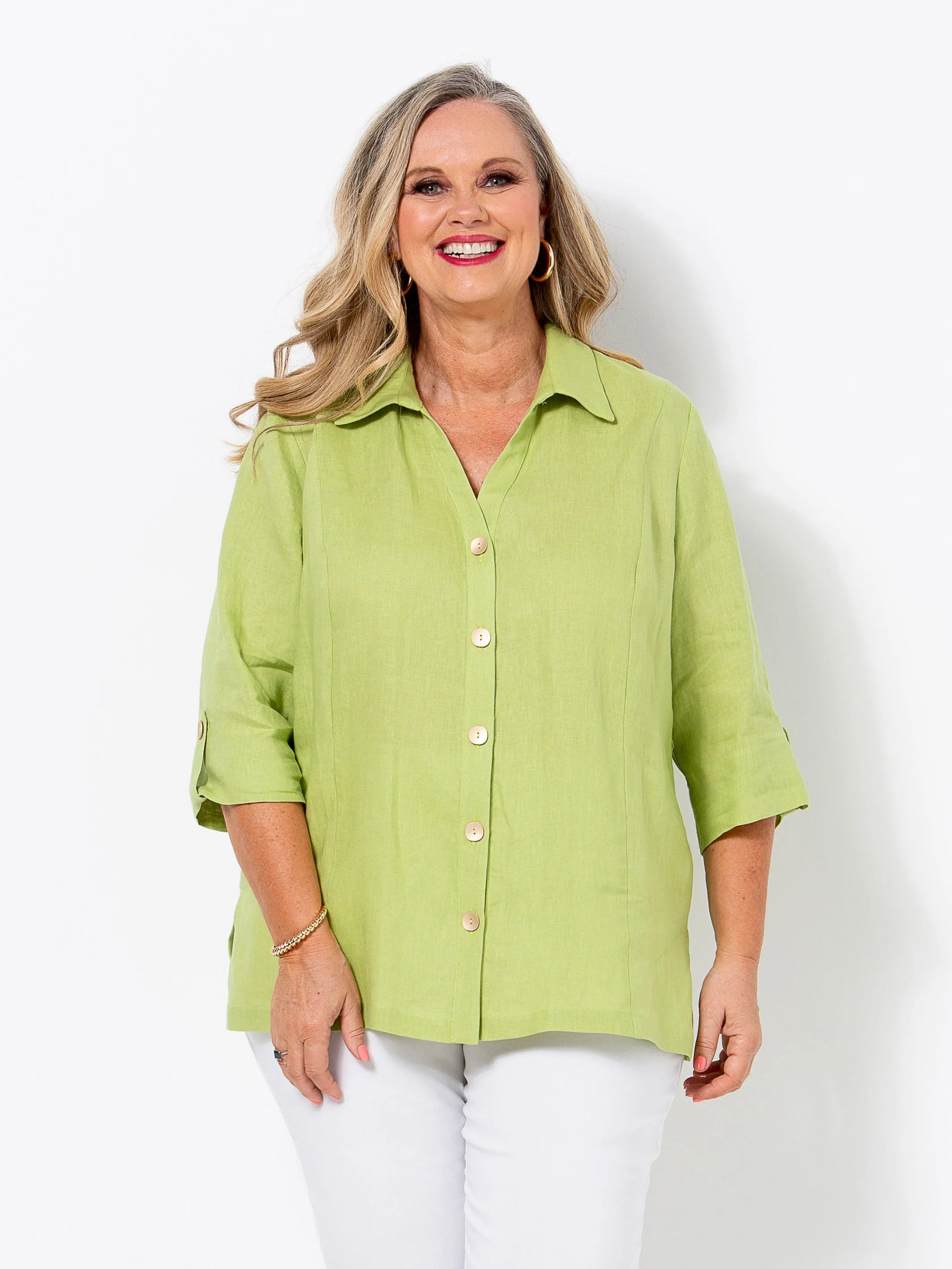 Pear Linen Shirt