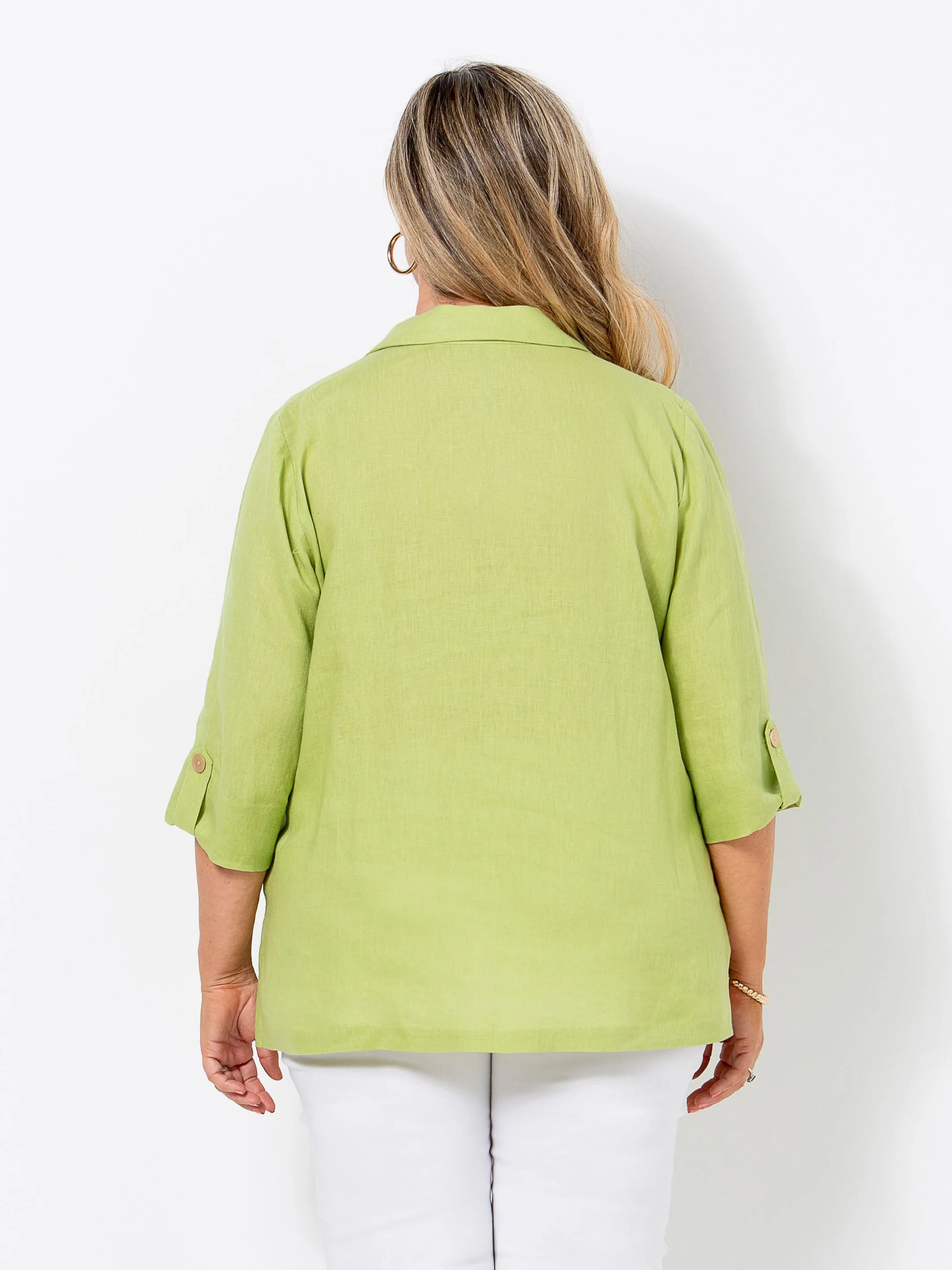 Pear Linen Shirt