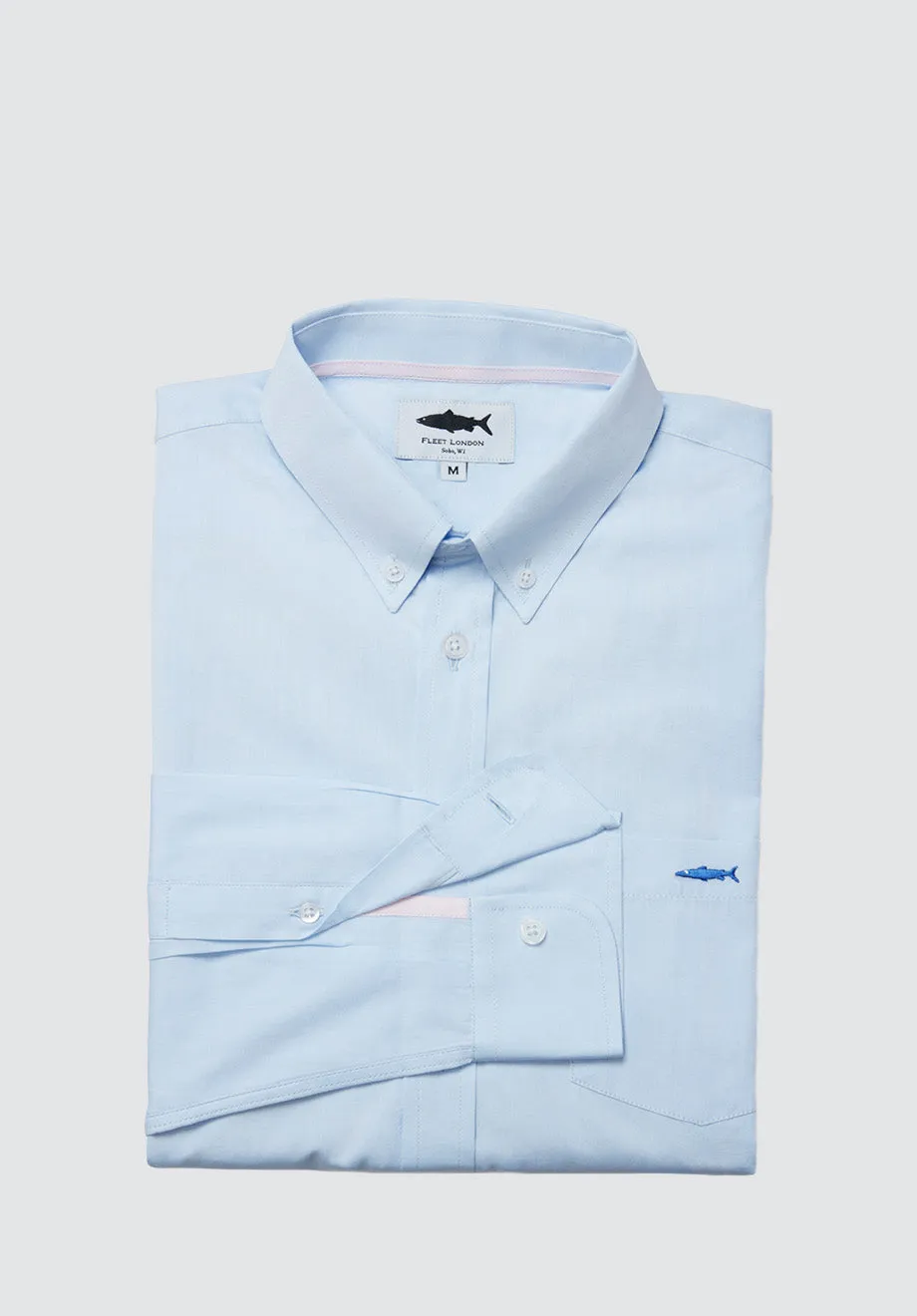 Periwinkle Blue Cotton Shirt for Men