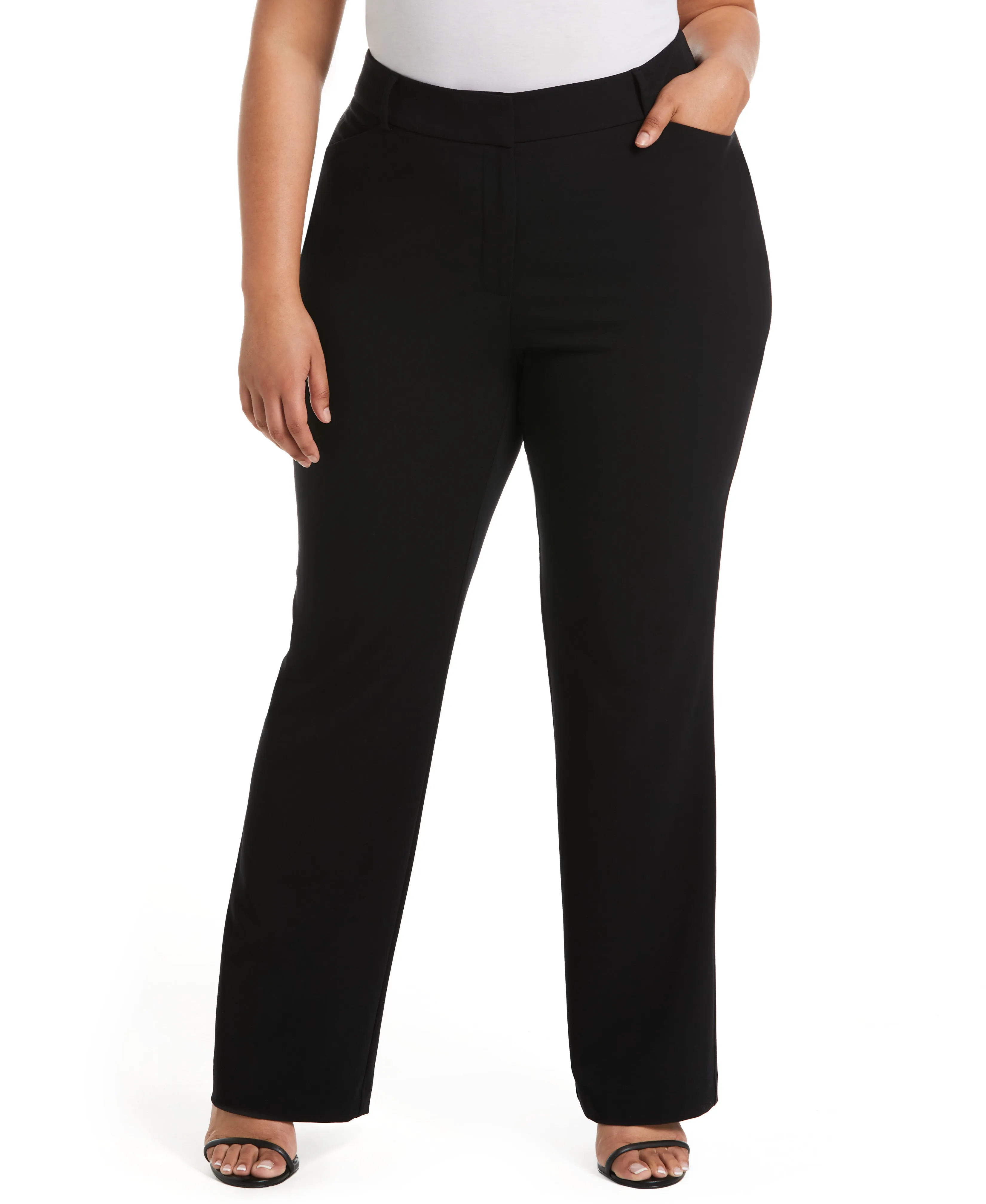 Plus Size Classic Fit Clean Boot Cut Pant