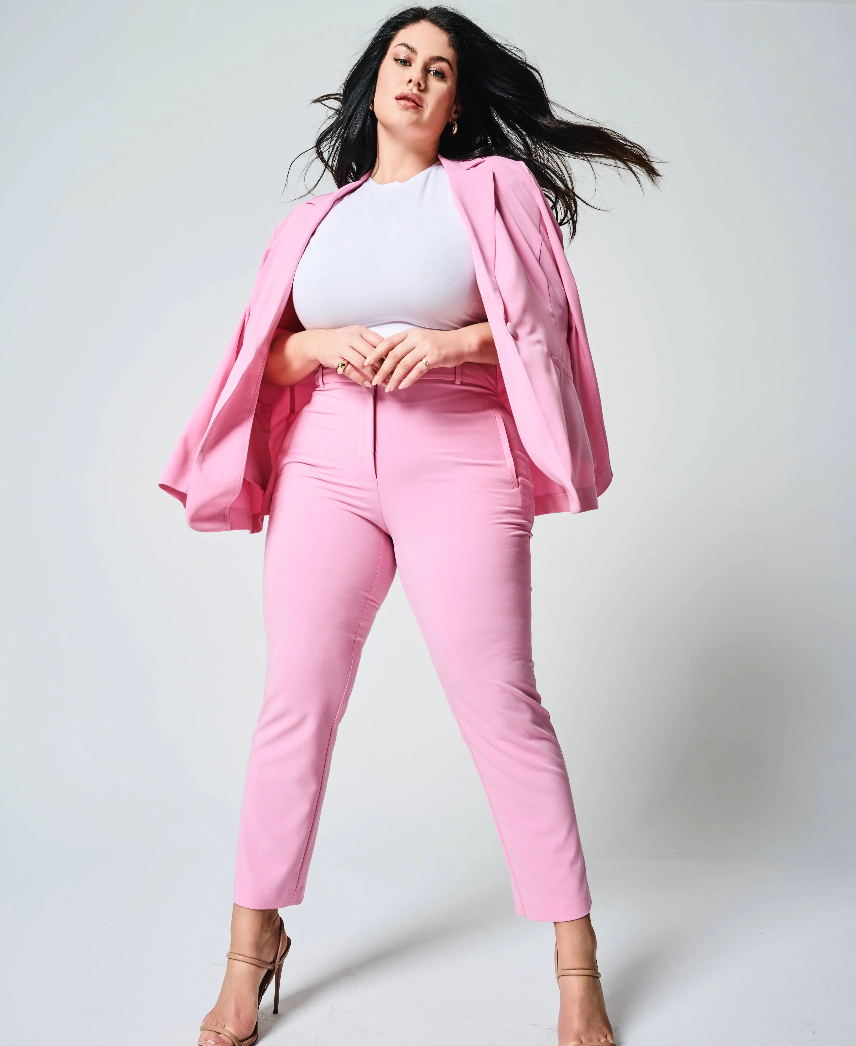 Plus Size Classic Fit Clean Straight Leg Ankle Pant