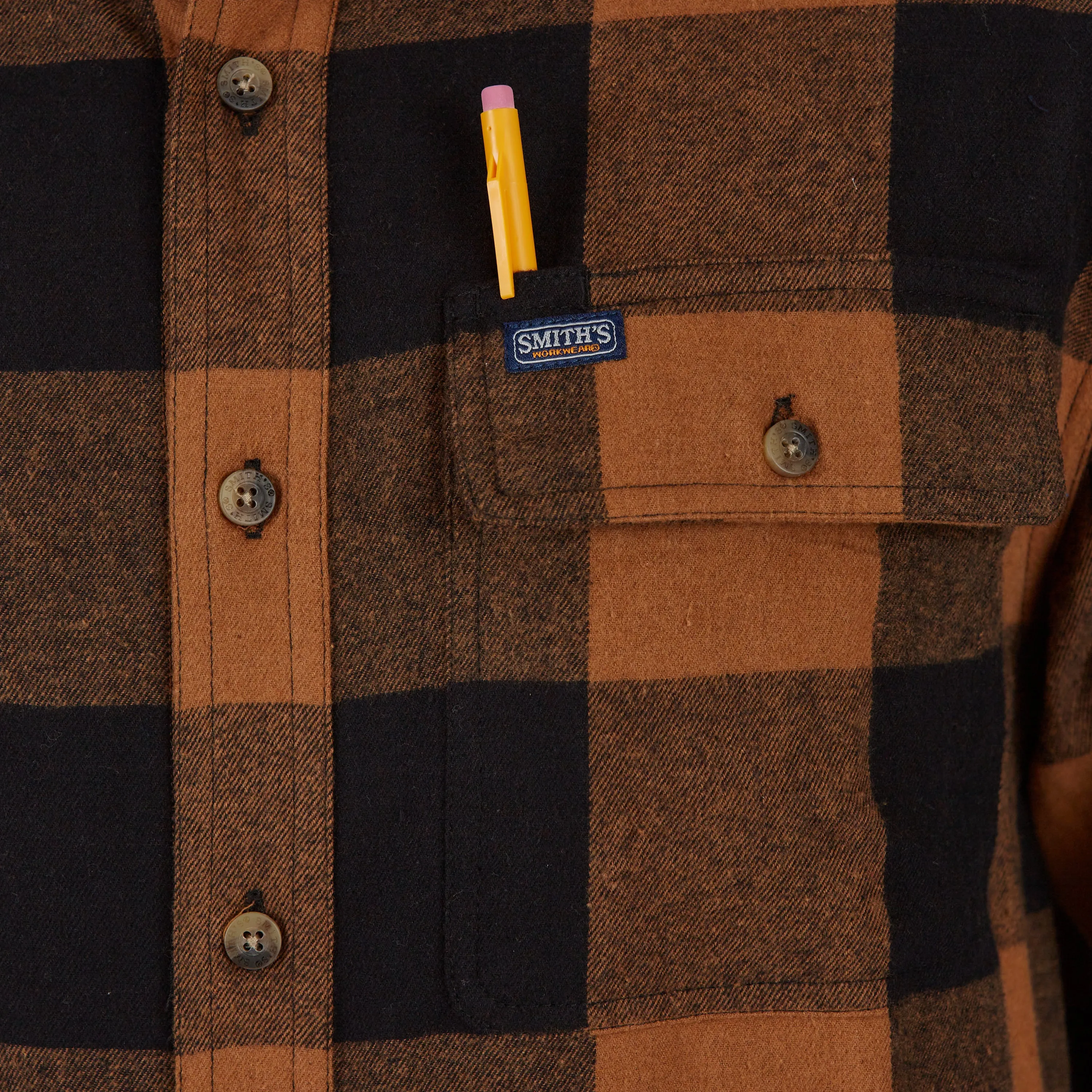 POCKET FLANNEL SHIRT