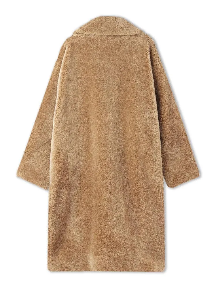 Pre-Order Full Lamb Wool Oversized Teddy Overcoat