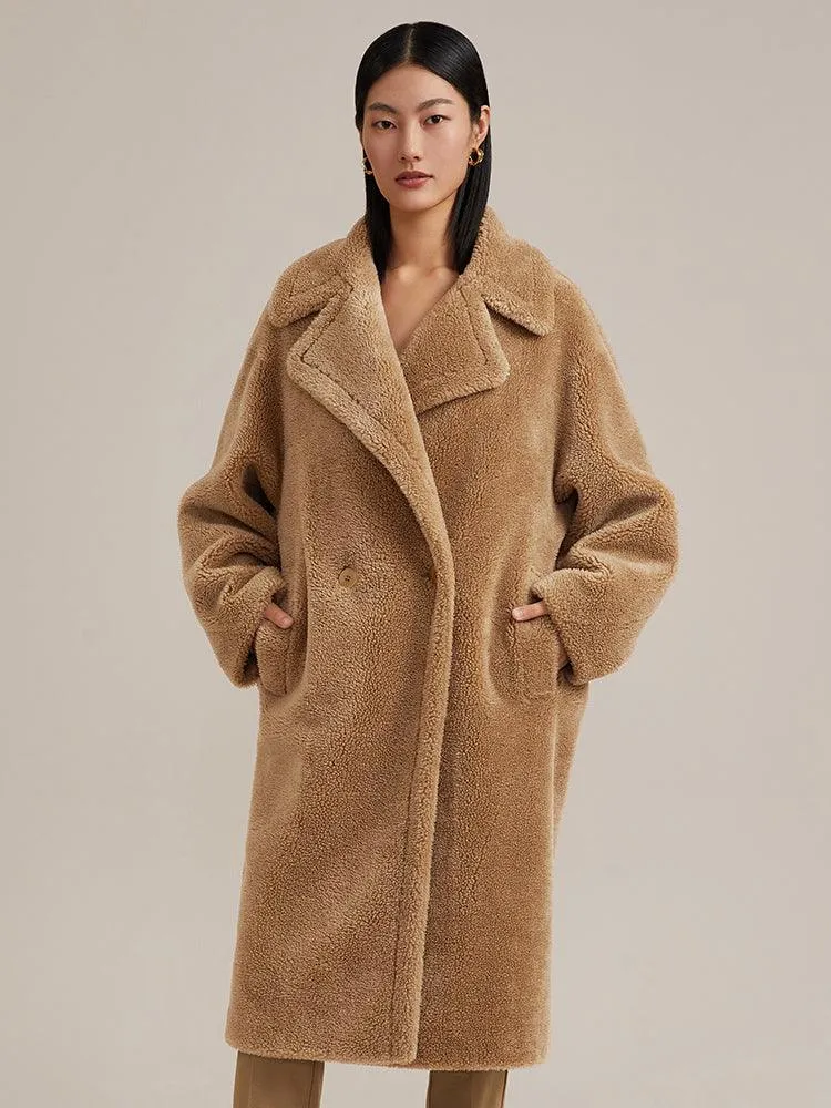 Pre-Order Full Lamb Wool Oversized Teddy Overcoat