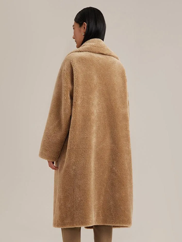 Pre-Order Full Lamb Wool Oversized Teddy Overcoat