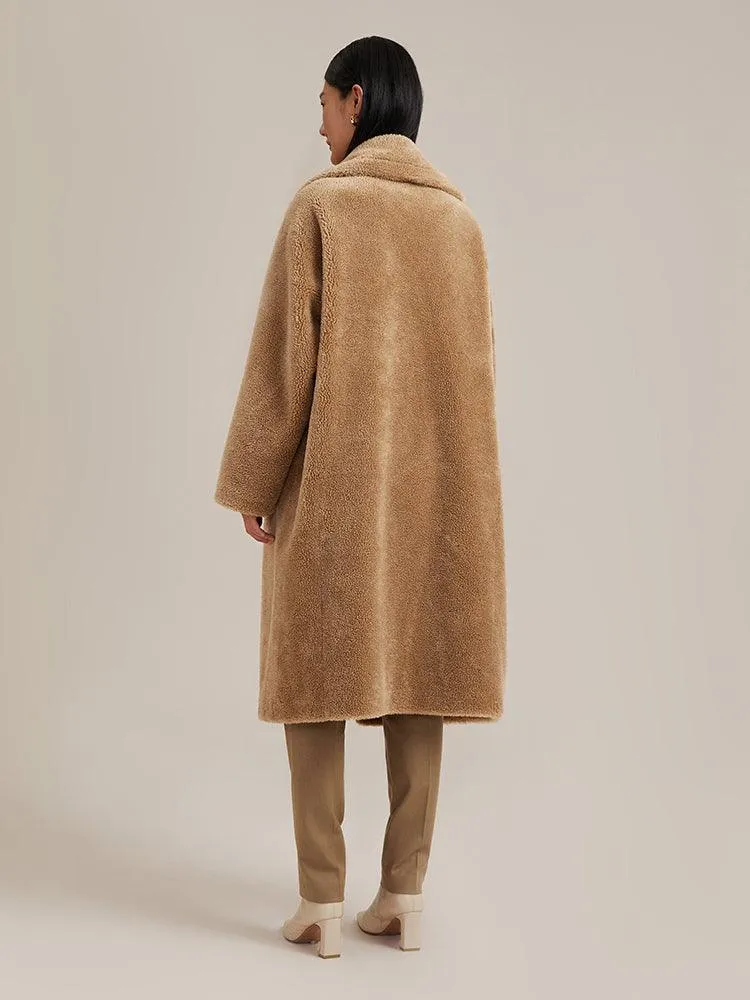 Pre-Order Full Lamb Wool Oversized Teddy Overcoat