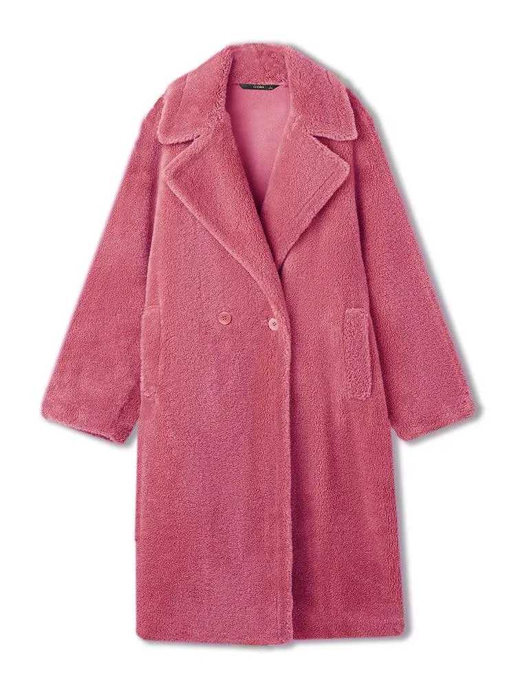 Pre-Order Full Lamb Wool Oversized Teddy Overcoat