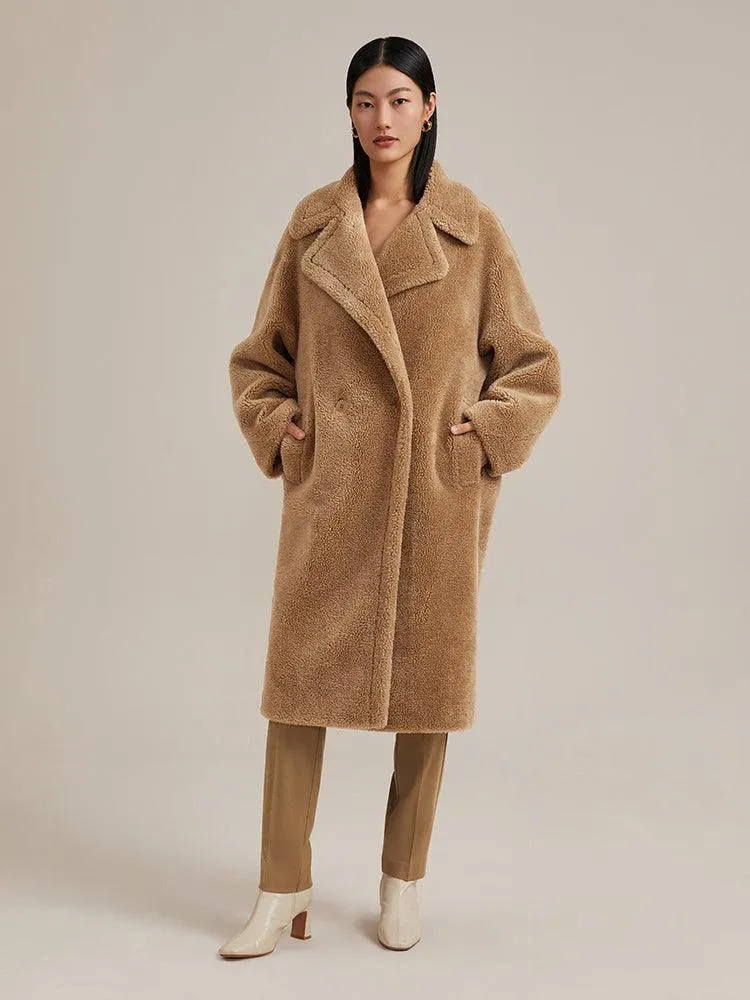 Pre-Order Full Lamb Wool Oversized Teddy Overcoat