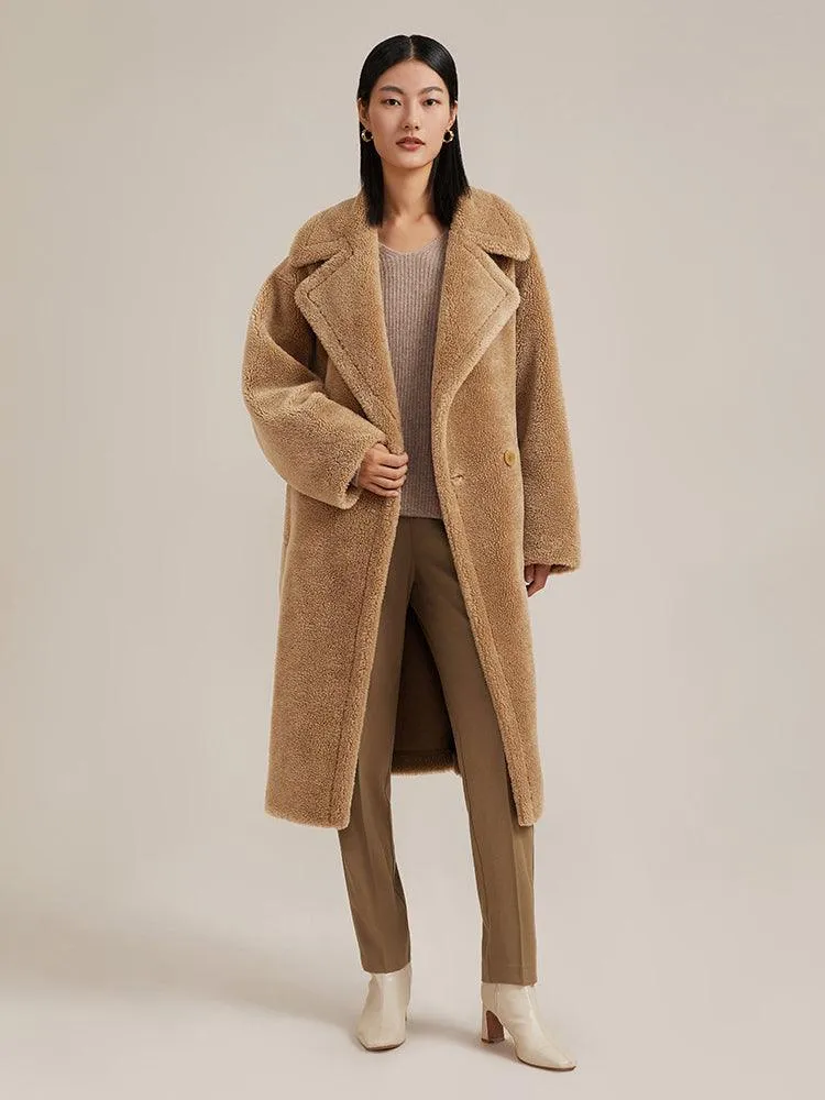 Pre-Order Full Lamb Wool Oversized Teddy Overcoat