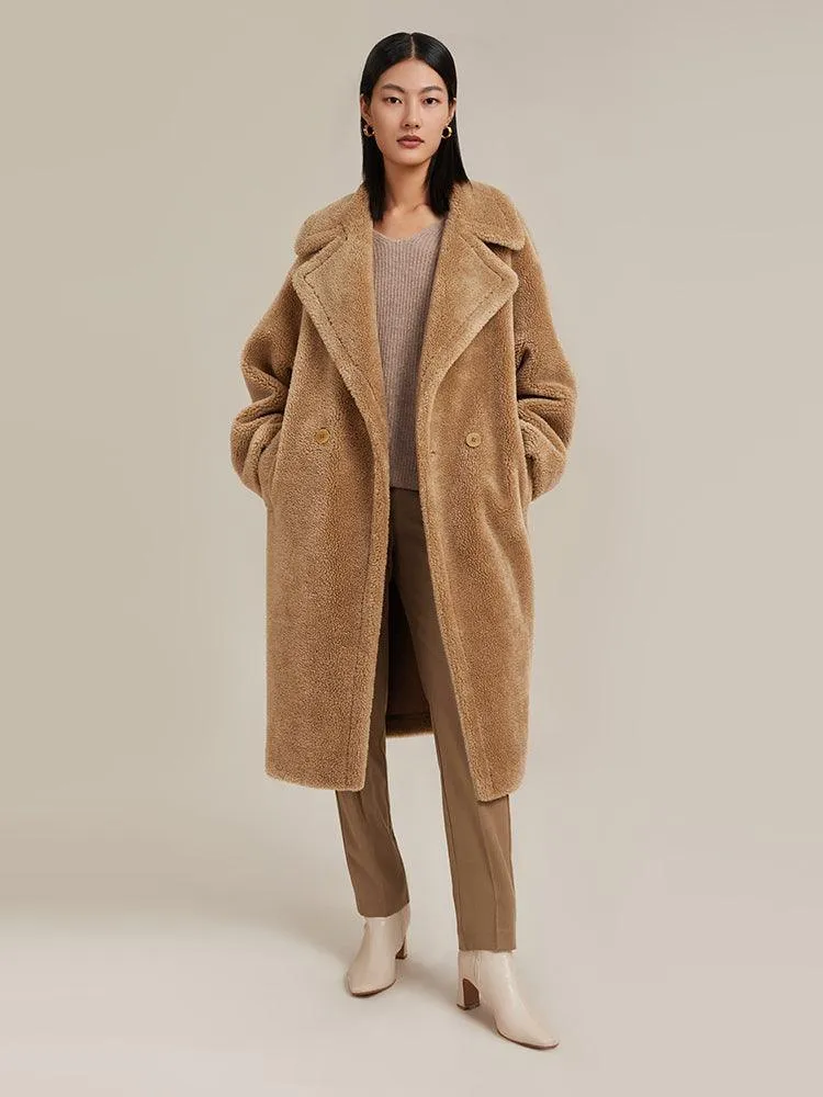 Pre-Order Full Lamb Wool Oversized Teddy Overcoat