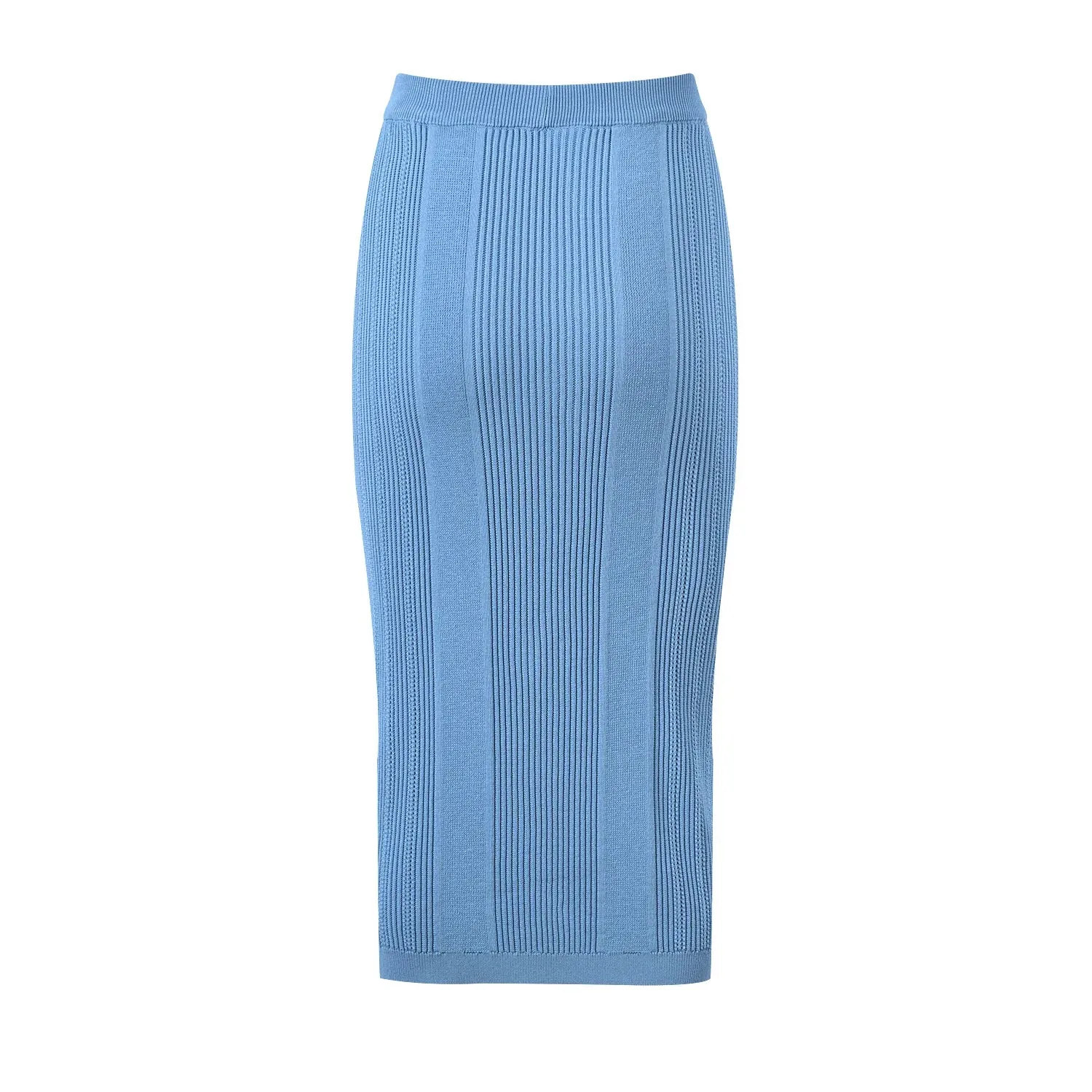 Pre Order:  Stretch Knitted Sheath Midi Skirt