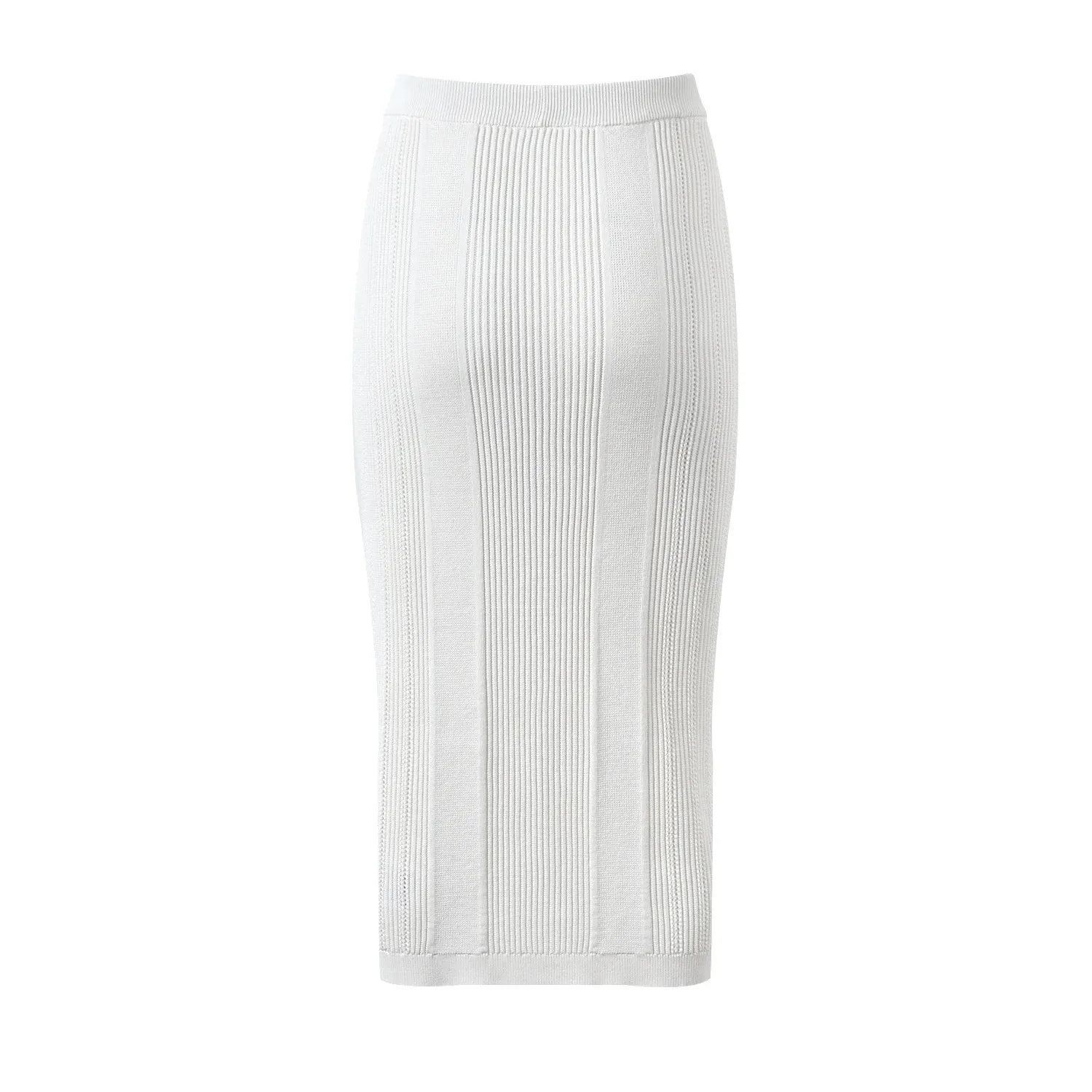 Pre Order:  Stretch Knitted Sheath Midi Skirt