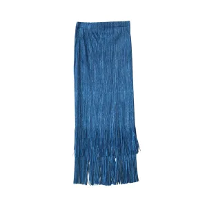 Pre Order:  Tassels Pleated Midi Slim Skirt