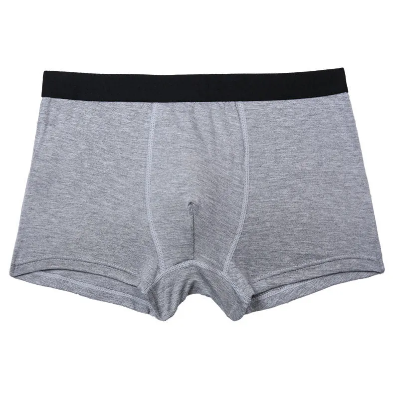 Pure Color Bamboo Fiber Men Underwear