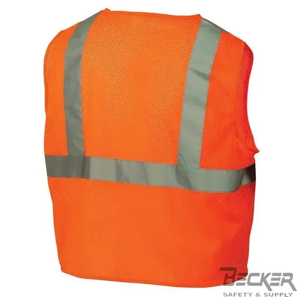 PYRAMEX - SE Class 2 Vest - Orange Mesh w/ Silver Reflective Tape