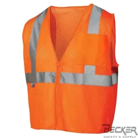 PYRAMEX - SE Class 2 Vest - Orange Mesh w/ Silver Reflective Tape