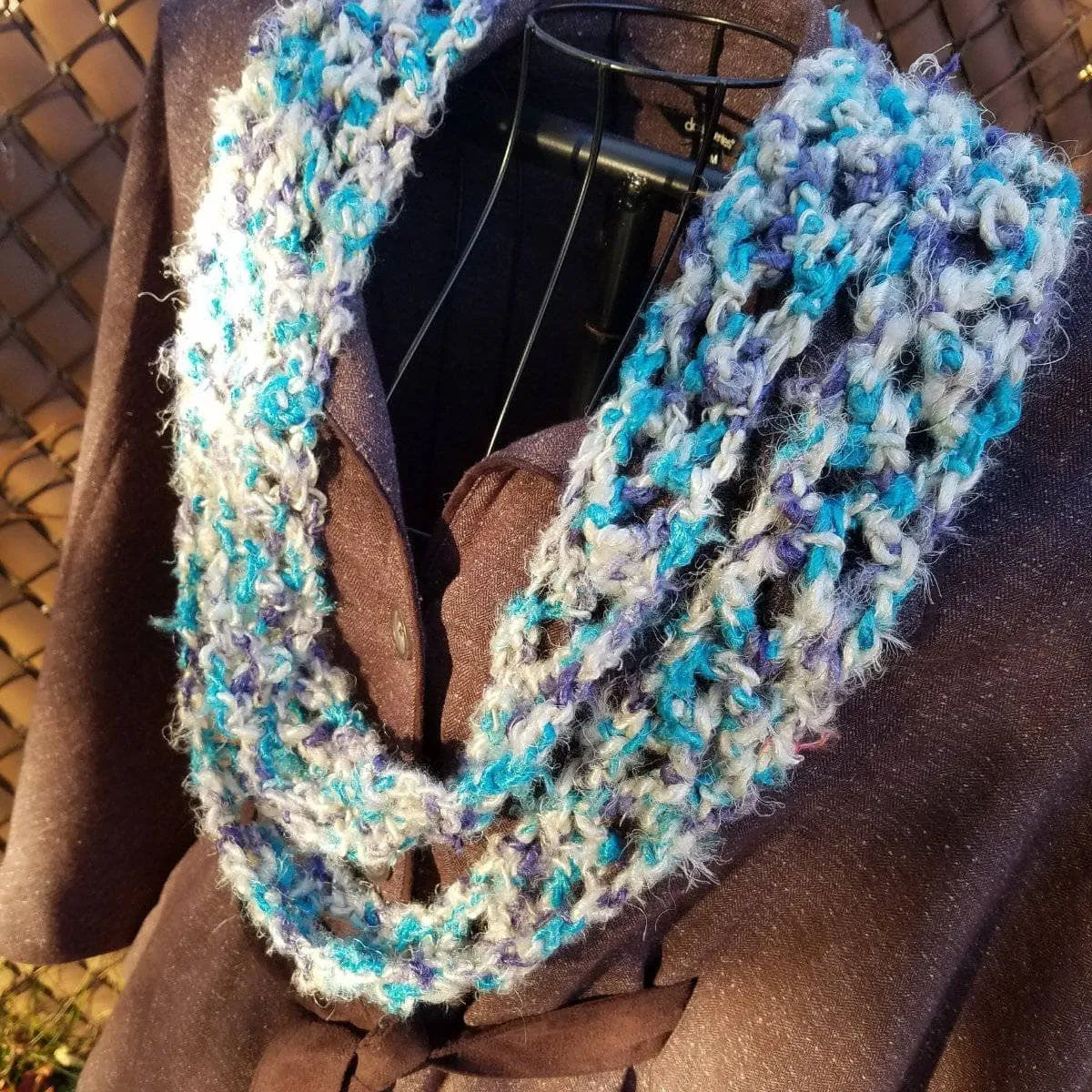 Rainy Day Infinity Scarf Crochet Pattern