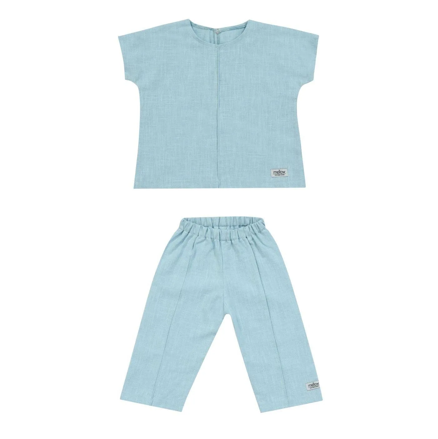 Ramie Baby/Kid Clothing Set - Blue