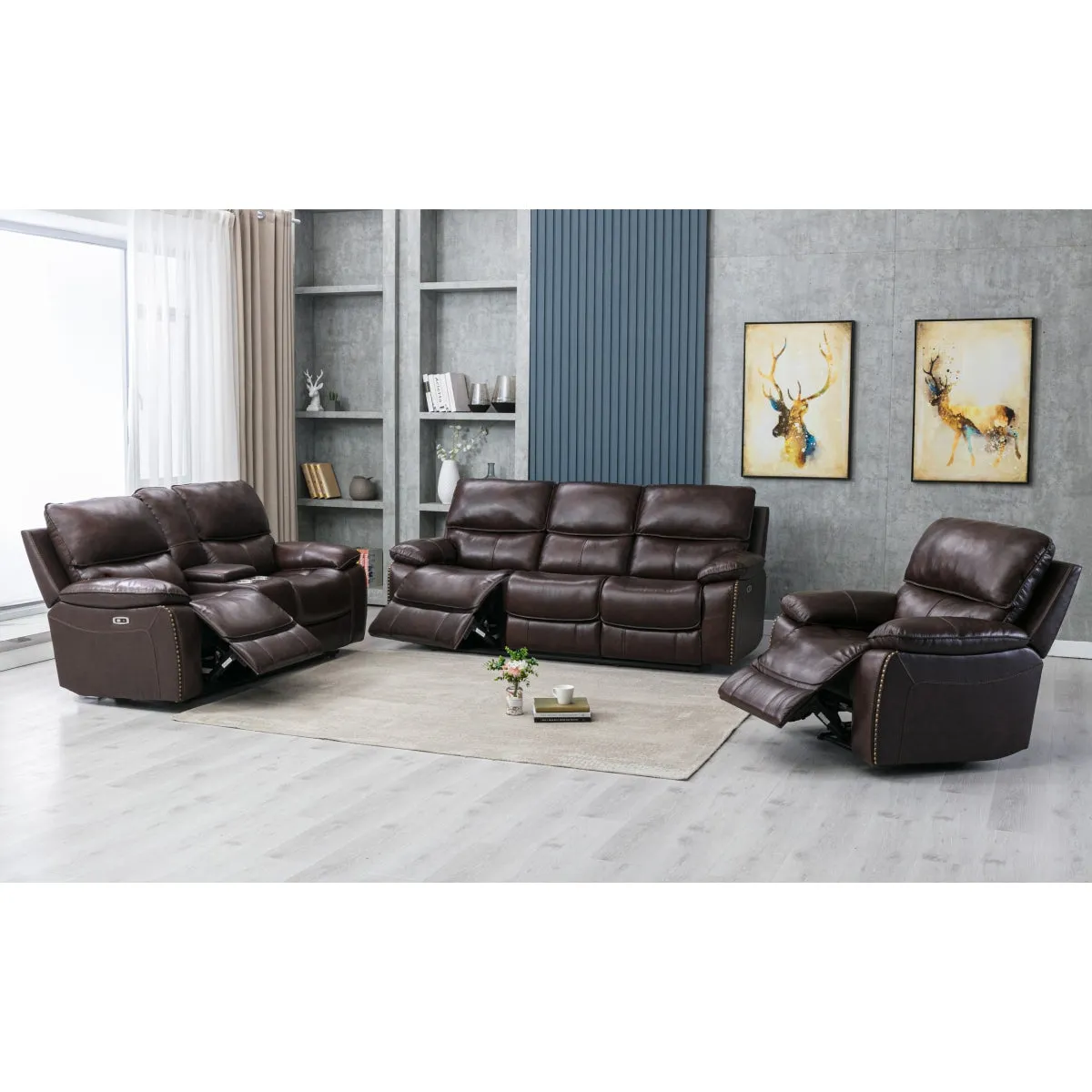 ReclineMax Power Loveseat with Console