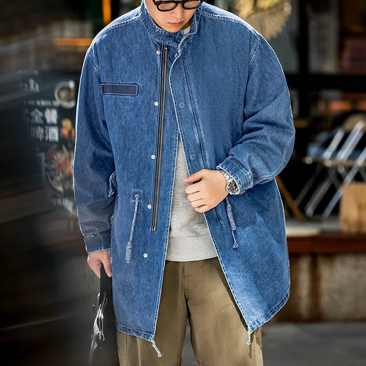 Retro M65 Denim Fishtail Parka Outwears