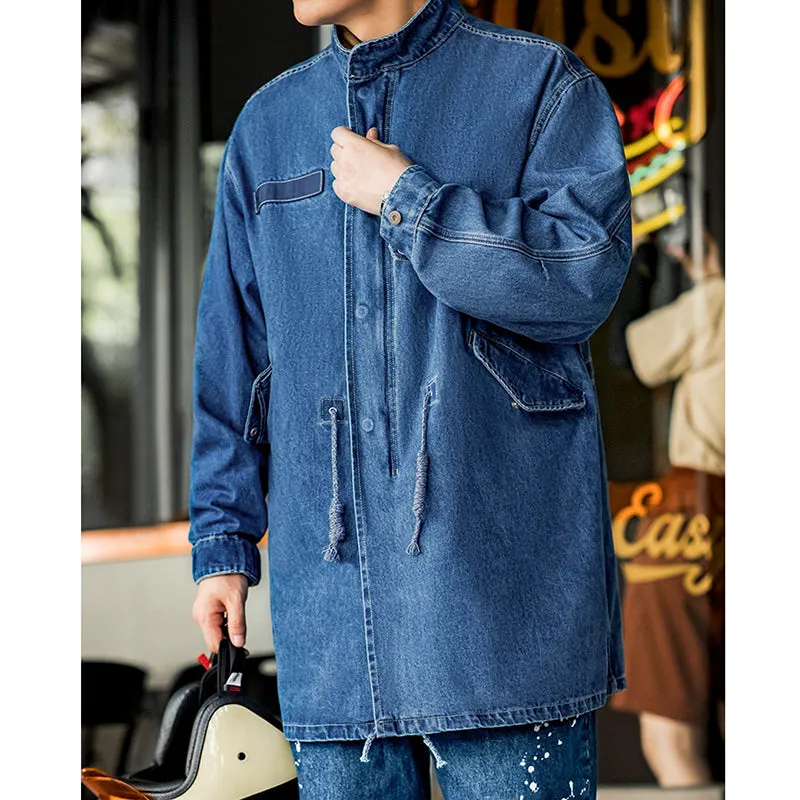 Retro M65 Denim Fishtail Parka Outwears